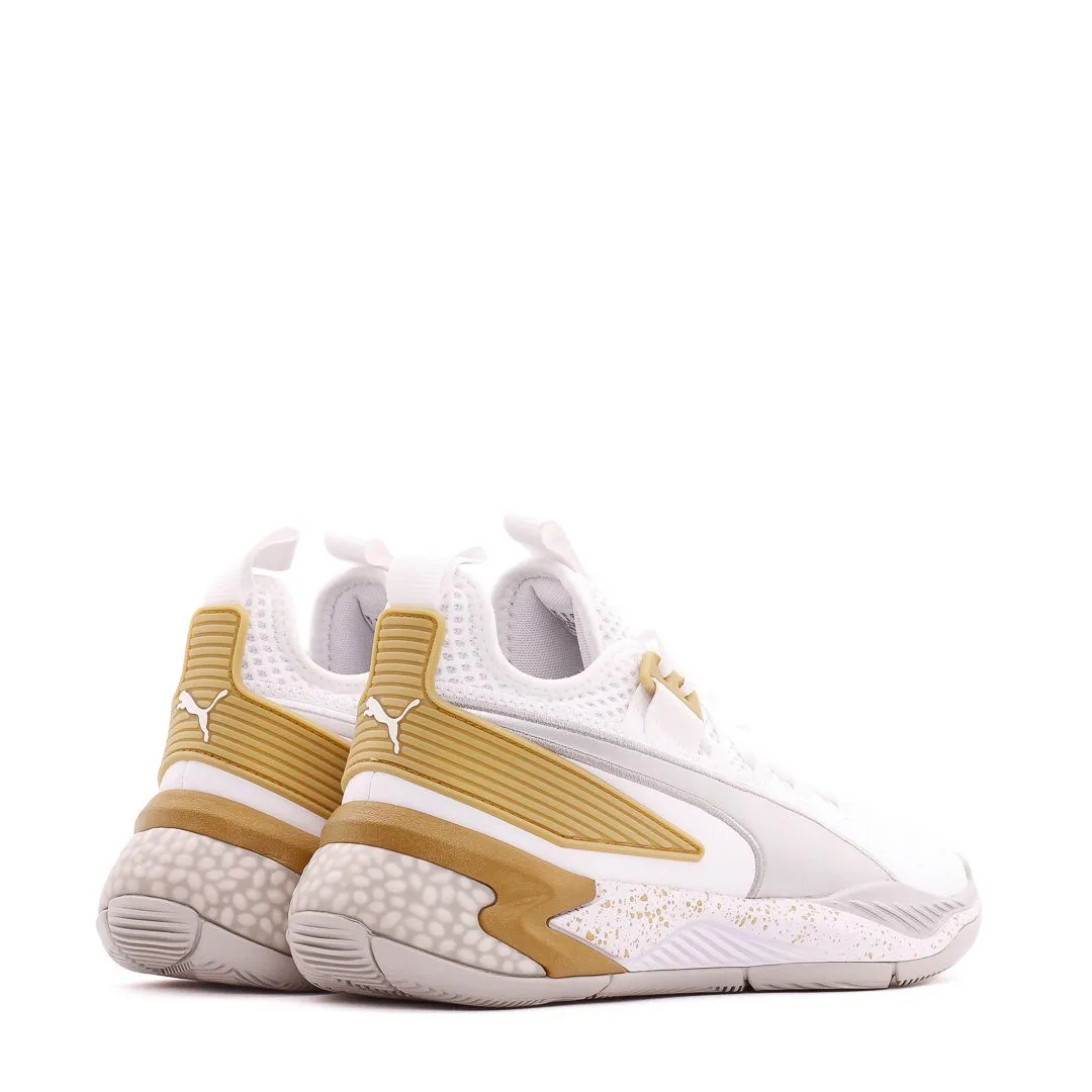 Sneakers Water Resistant Puma Basketball Uproar Hybrid Court White Metallic Silver Men 192775-09