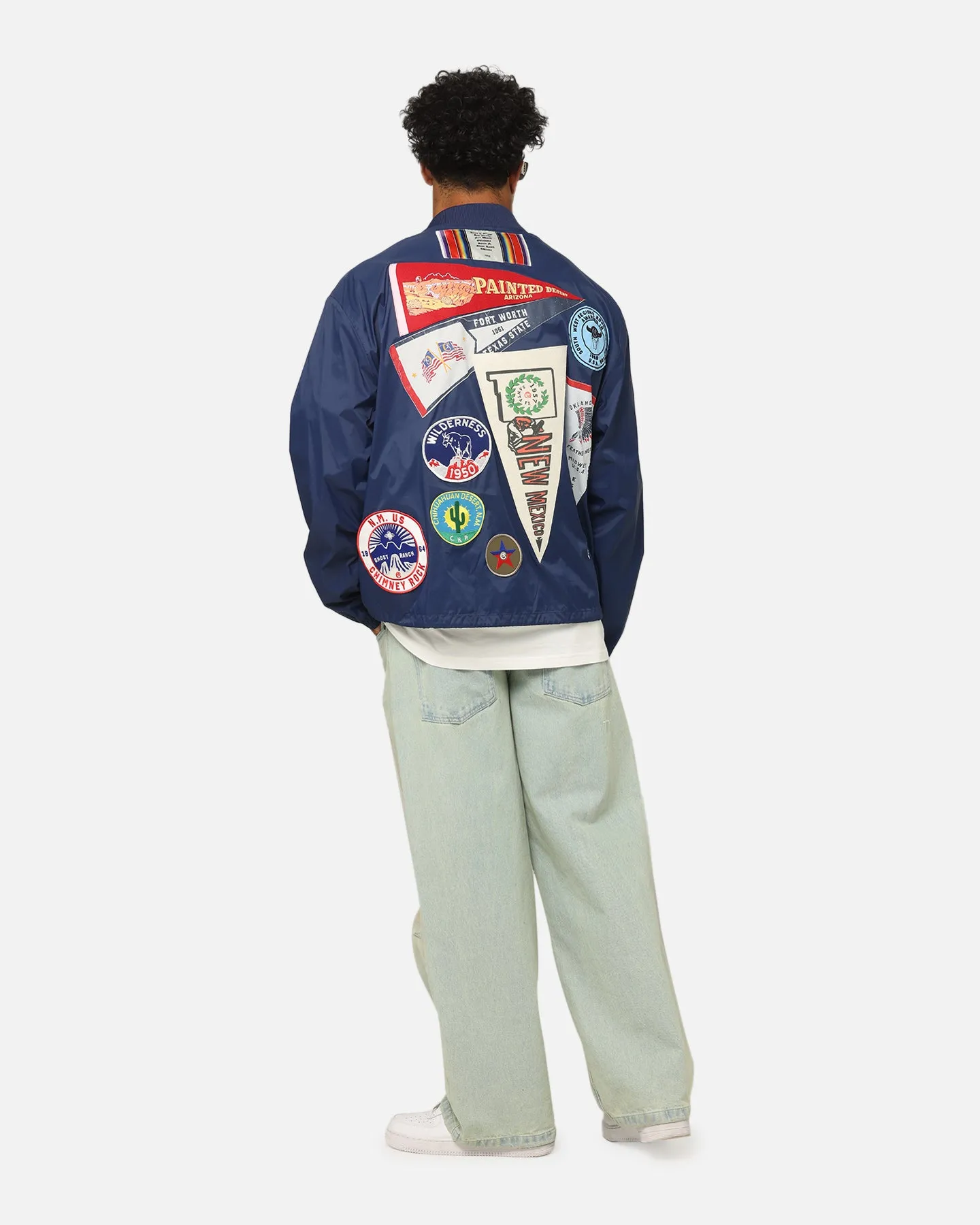 Champion 60's Souvenir Jacket Athetlic Navy Cream Indication
