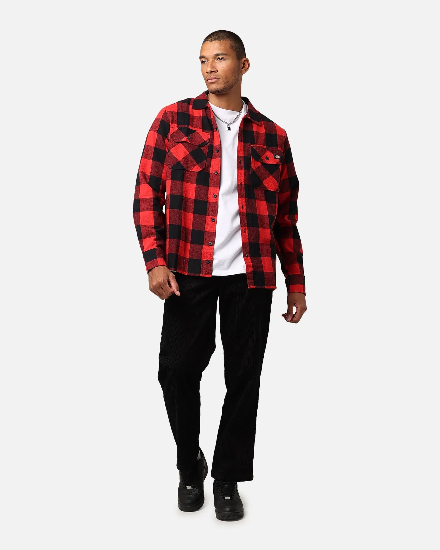 Dickies Sacramento Flannel Shirt Red Luxury Core
