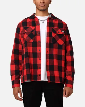 KnotFree Tailoring Dickies Sacramento Flannel Shirt Red