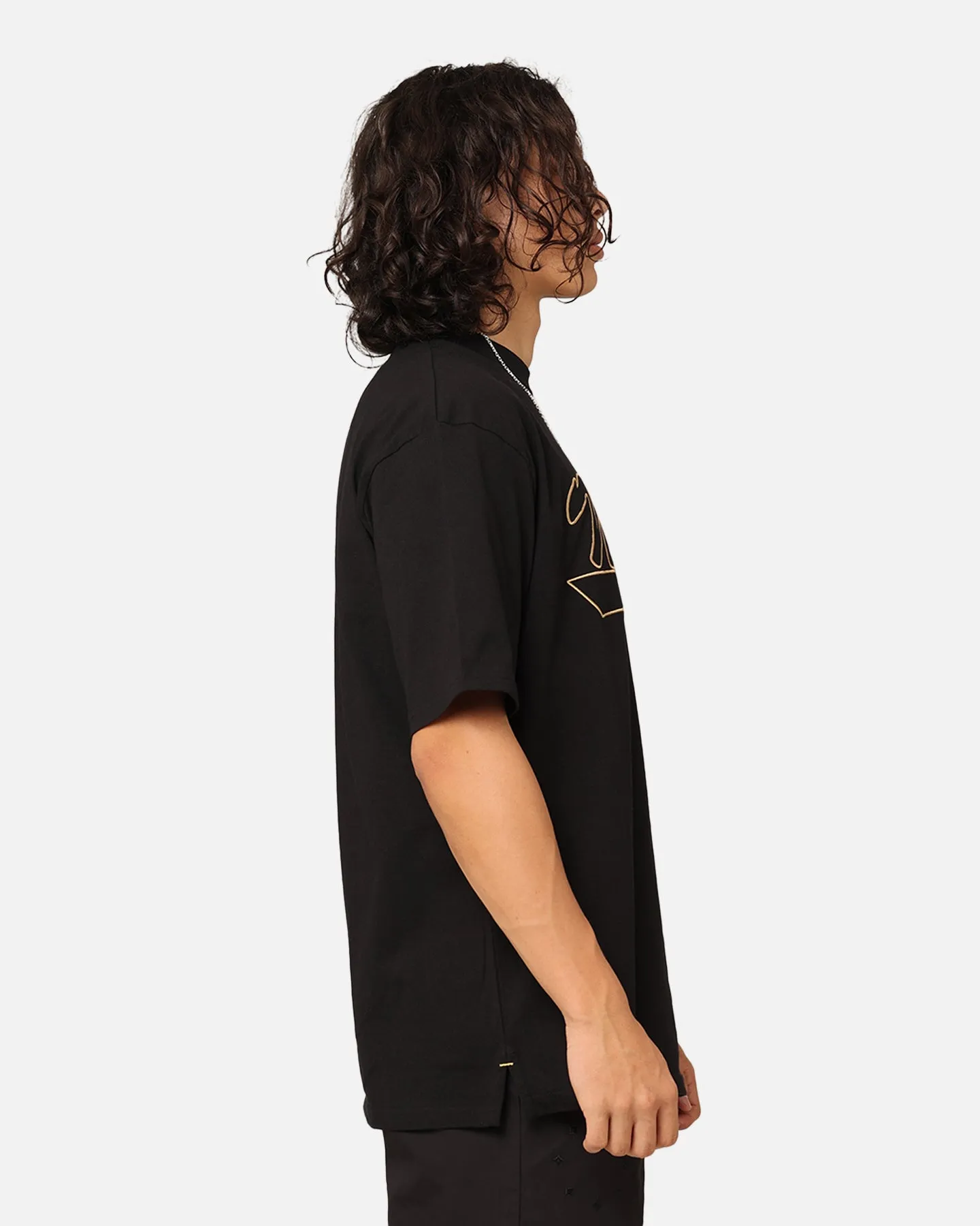 Layered Shoulder Design Taped Neckline Nautica Wicktor T-Shirt Anthracite