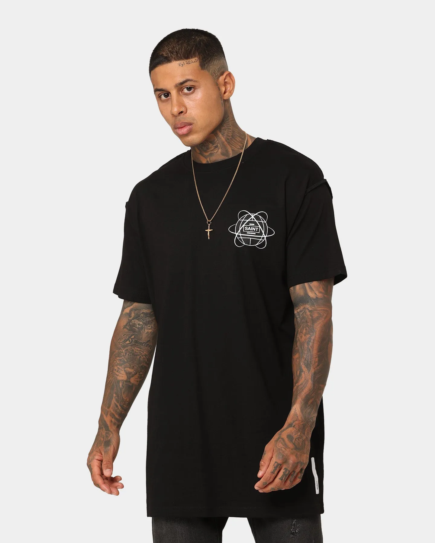 High-End Quality Saint Morta Worldwide Lafayette T-Shirt Black