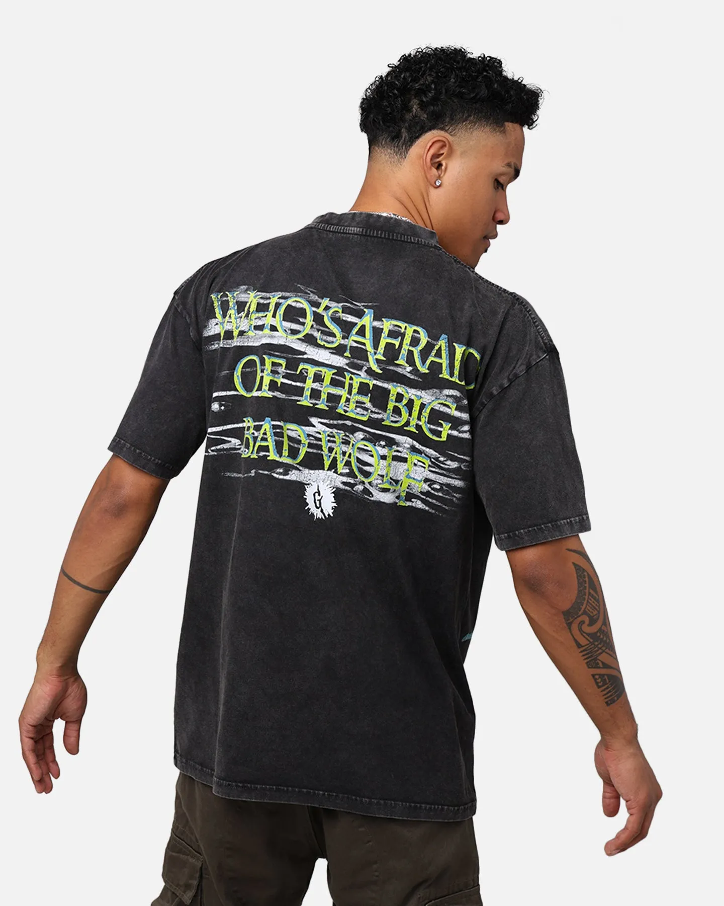 American Thrift X Goosebumps Fever Tree Vintage T-Shirt Black Wash Cozy and Light