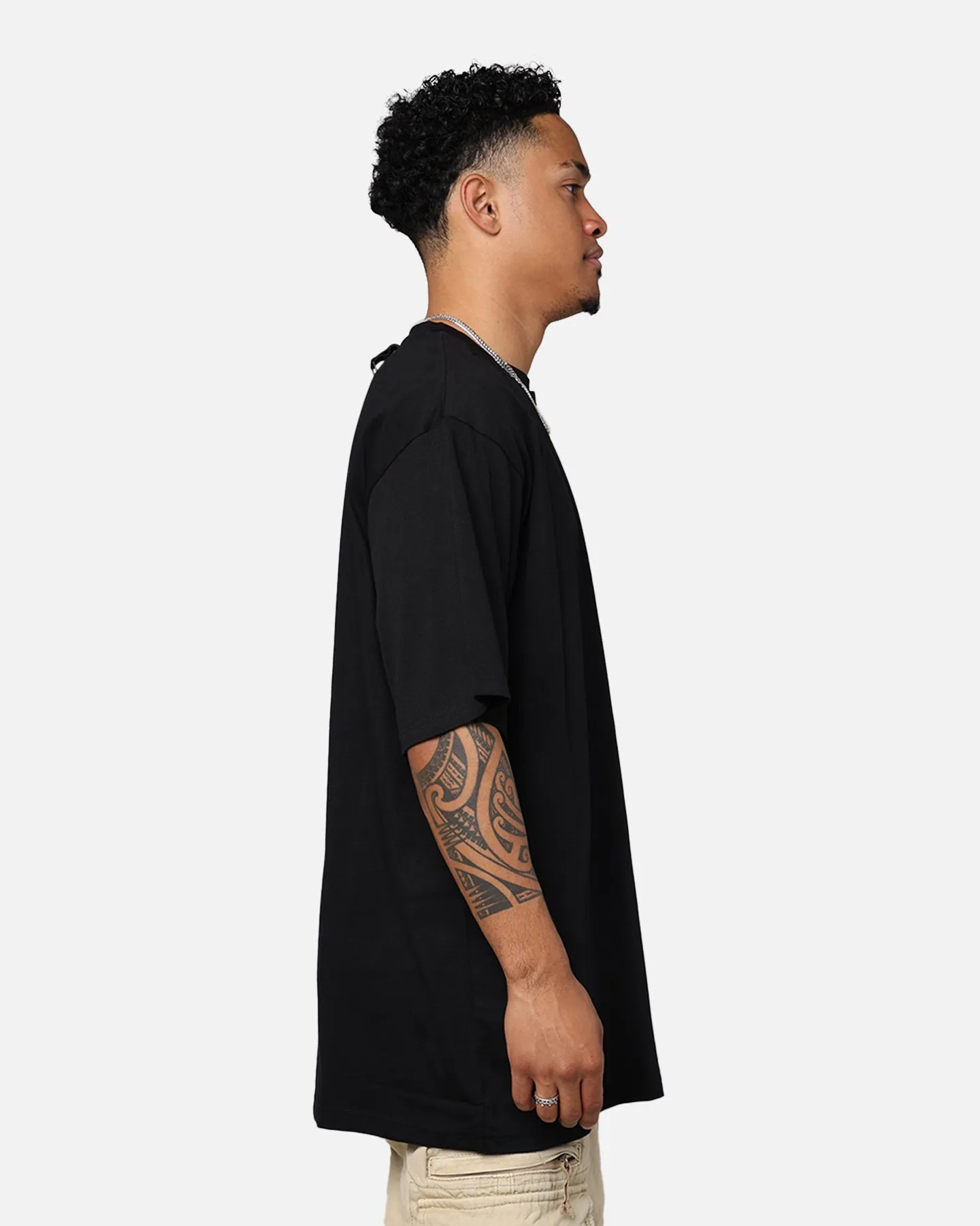 High Density Knit DXXMLIFE L-0 A Baggy T-Shirt Black