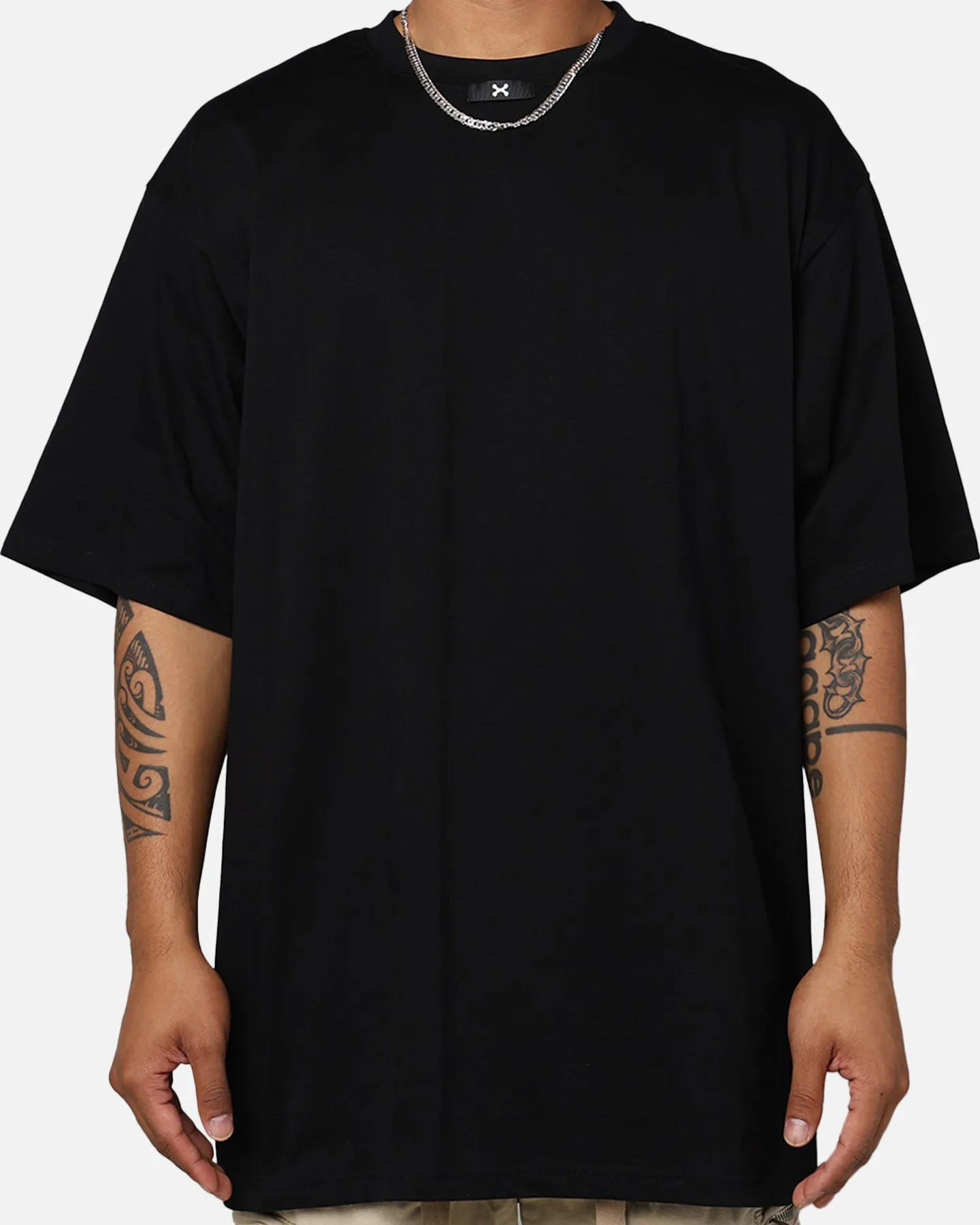 DXXMLIFE L-0 A Baggy T-Shirt Black Soft and Light Wear