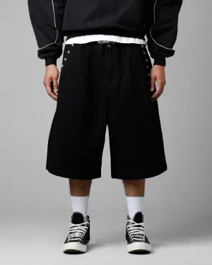 Loiter 3 Quarter Shorts Black Core Stretch Comfy Feel