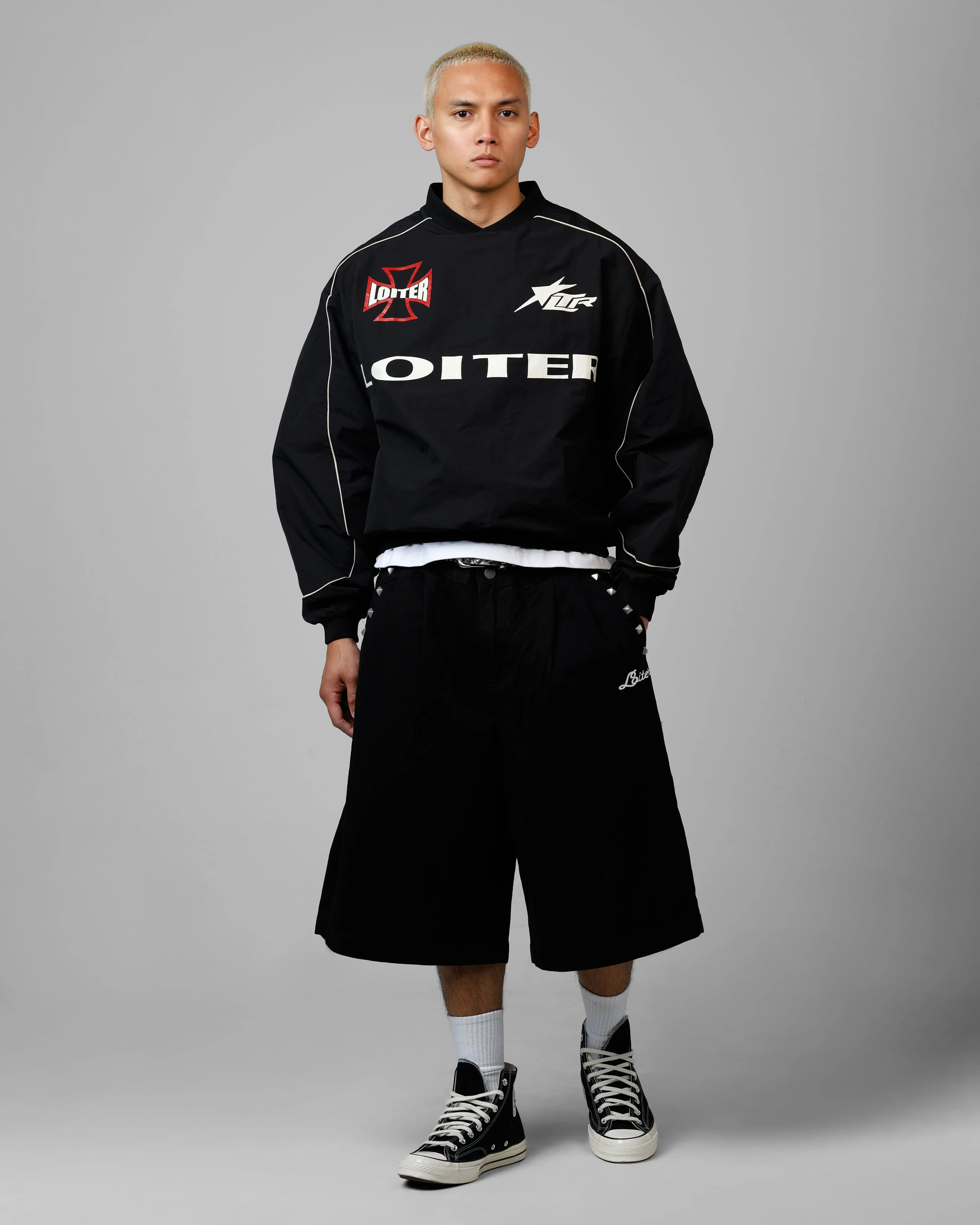 Anti Friction Seams Weekend Wear Loiter 3 Quarter Shorts Black