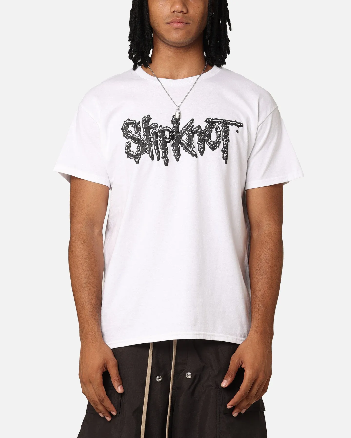 Fashion-Ready Slipknot Ink Repeats T-Shirt White