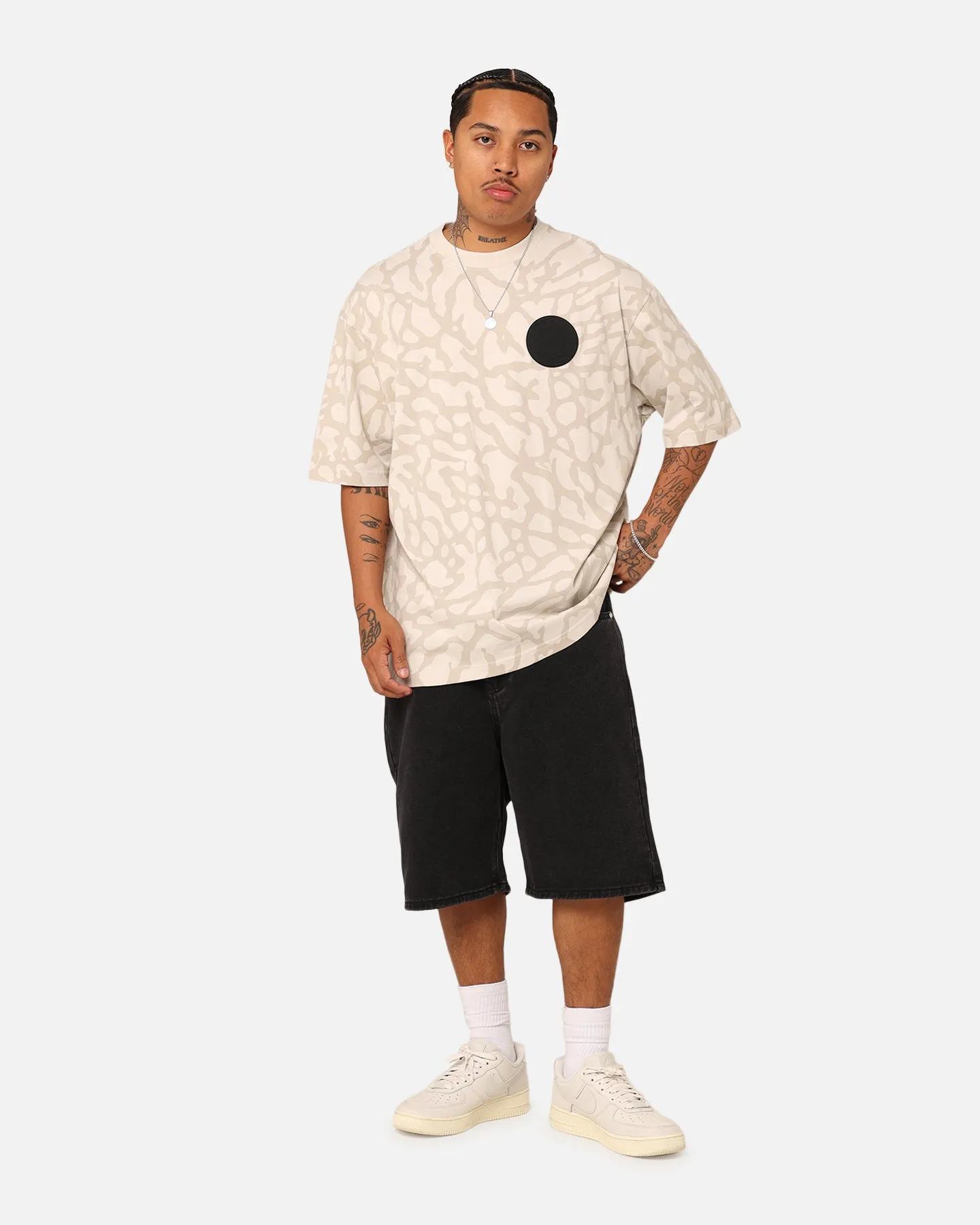 Relaxing Fit Jordan X Paris Saint-Germain Statement Graphic T-Shirt Light Bone