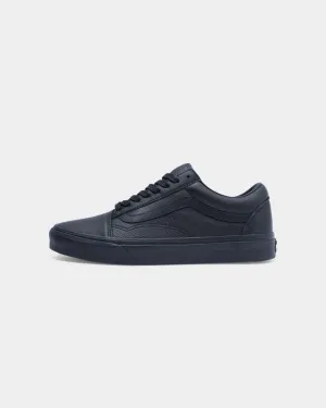 slow walk Spring Bloom Vans Men's Old Skool (Leather) Black/Black
