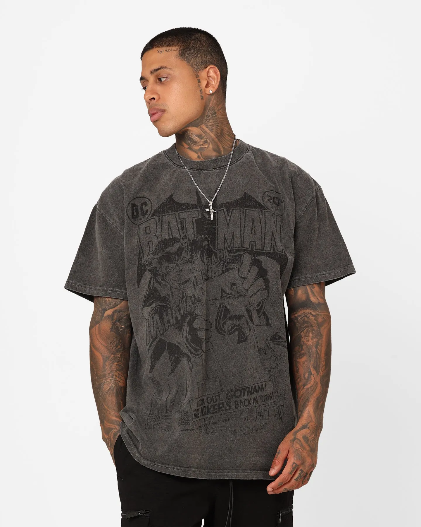 Seasonal top Goat Crew X DC Batman Issue #251 Heavyweight Vintage T-Shirt Black Wash