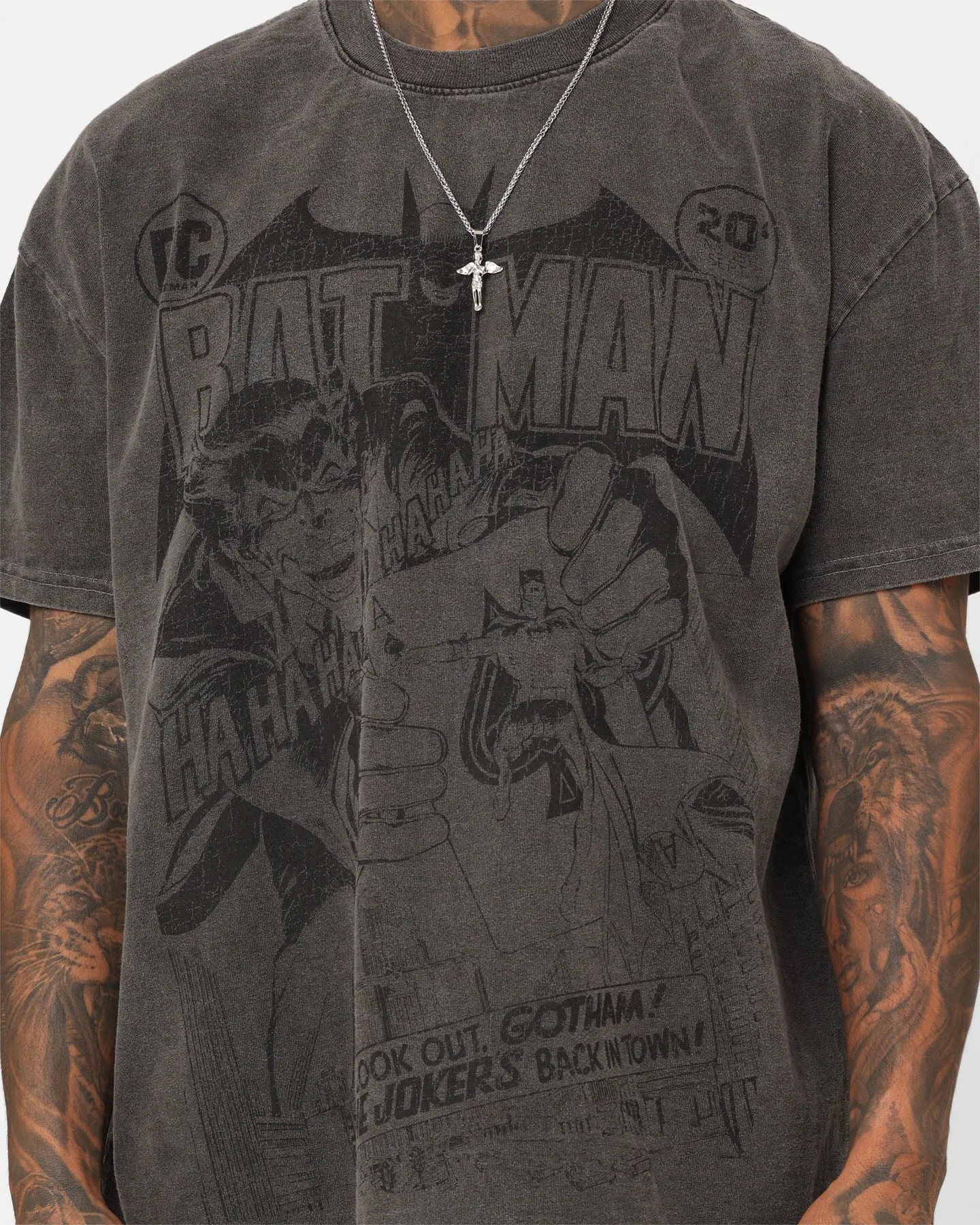 Goat Crew X DC Batman Issue #251 Heavyweight Vintage T-Shirt Black Wash Slim fit clothing Daily Outfit Style