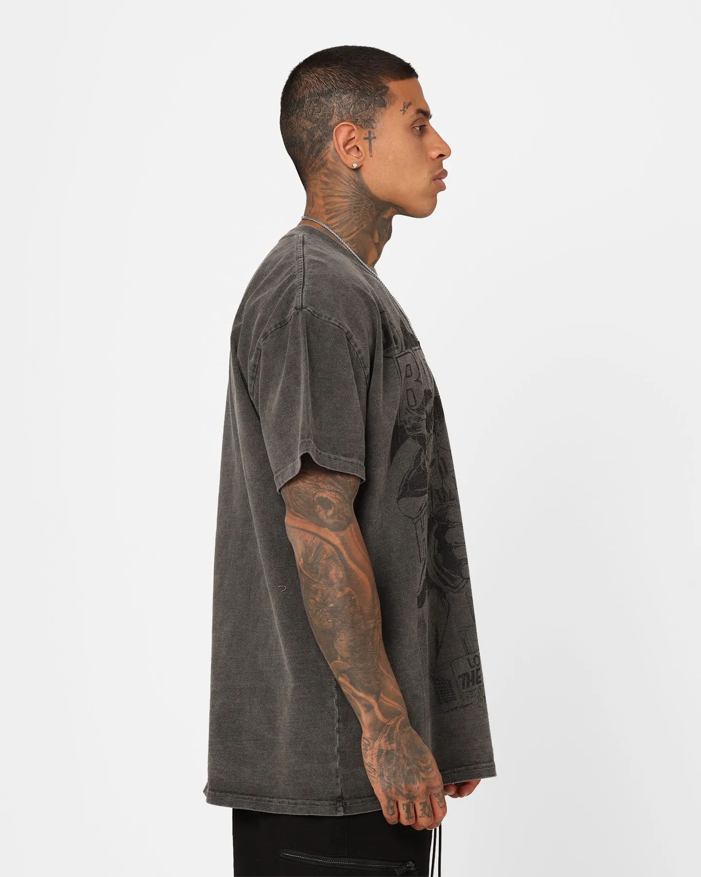 UV protected Quality Layer Goat Crew X DC Batman Issue #251 Heavyweight Vintage T-Shirt Black Wash