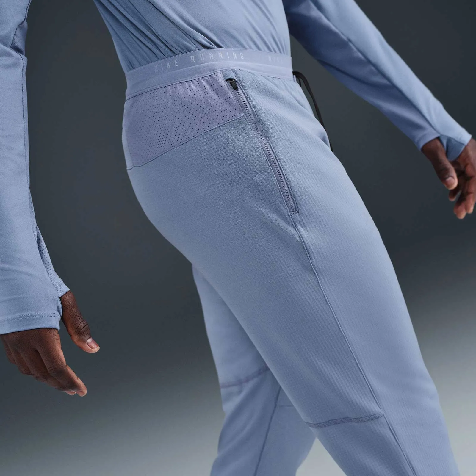 Nike Stride Mens Dri-FIT Knit Running Pants Cushion Fit Active Layers