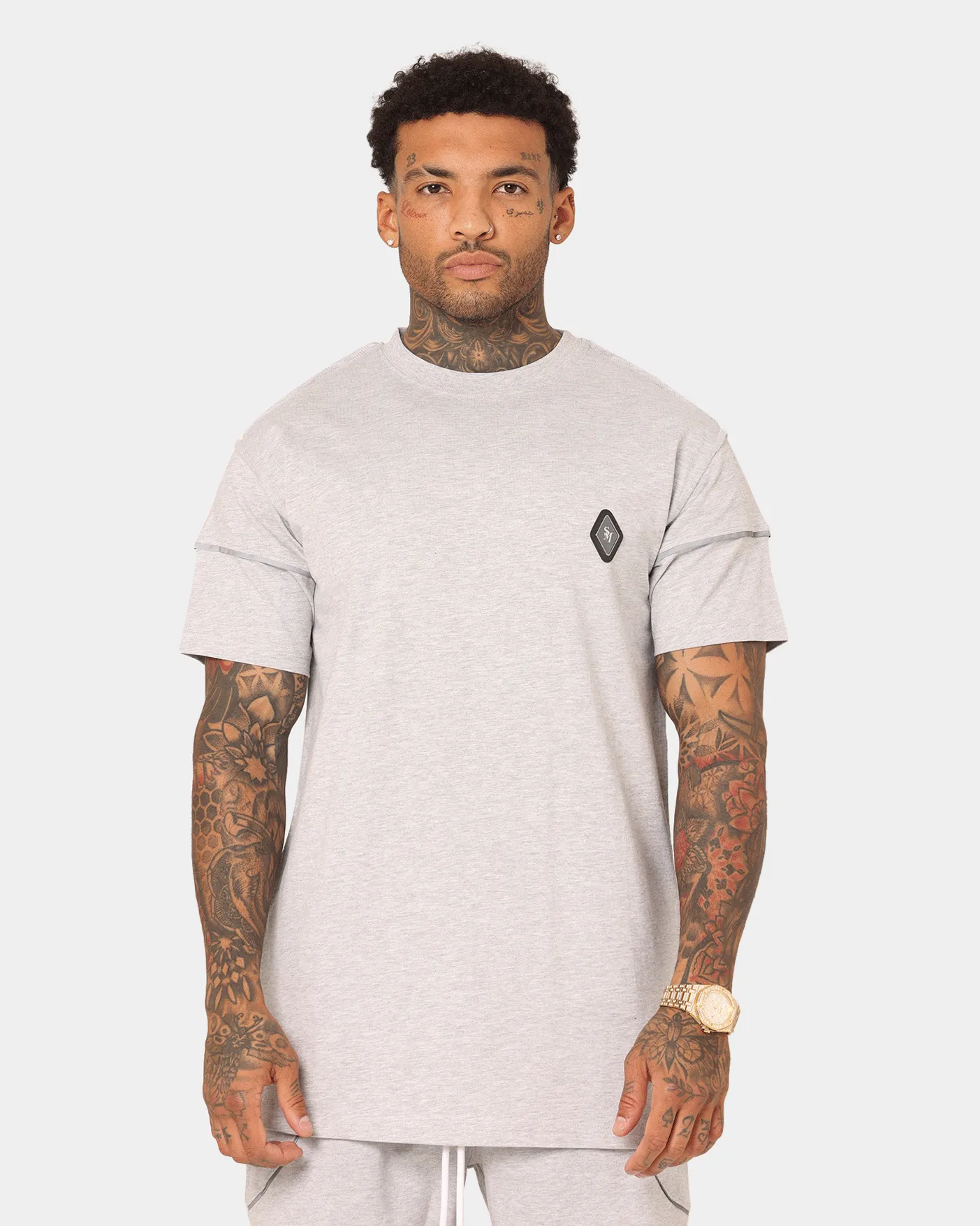 Saint Morta Polaris T-Shirt Grey/3M Playful Vibes Casual Fit