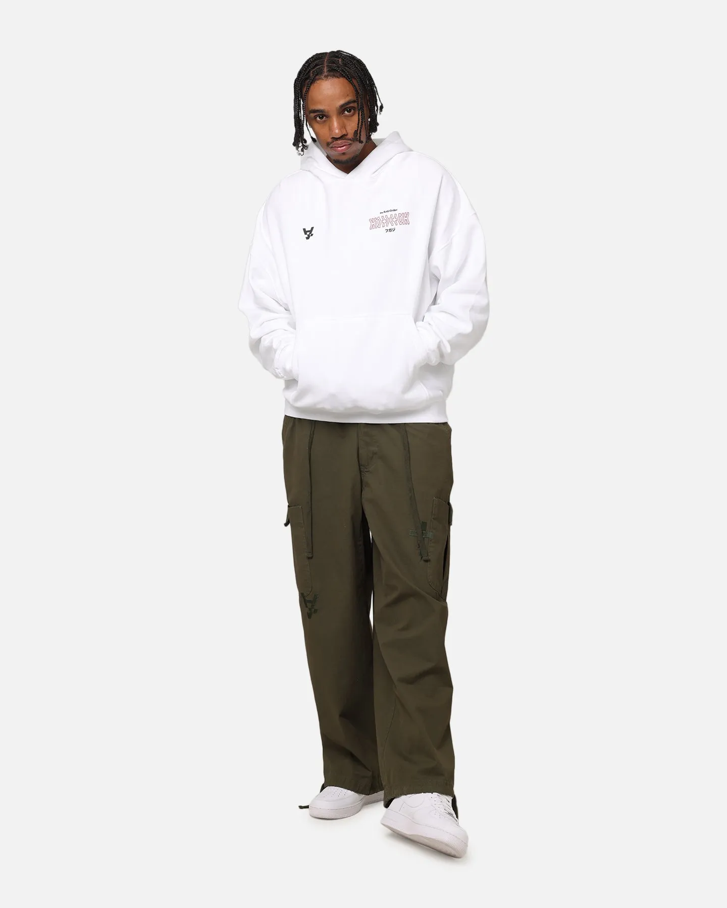 The Anti Order Freedom Boxy Hoodie White Lightweight insulation Anti Static Lining