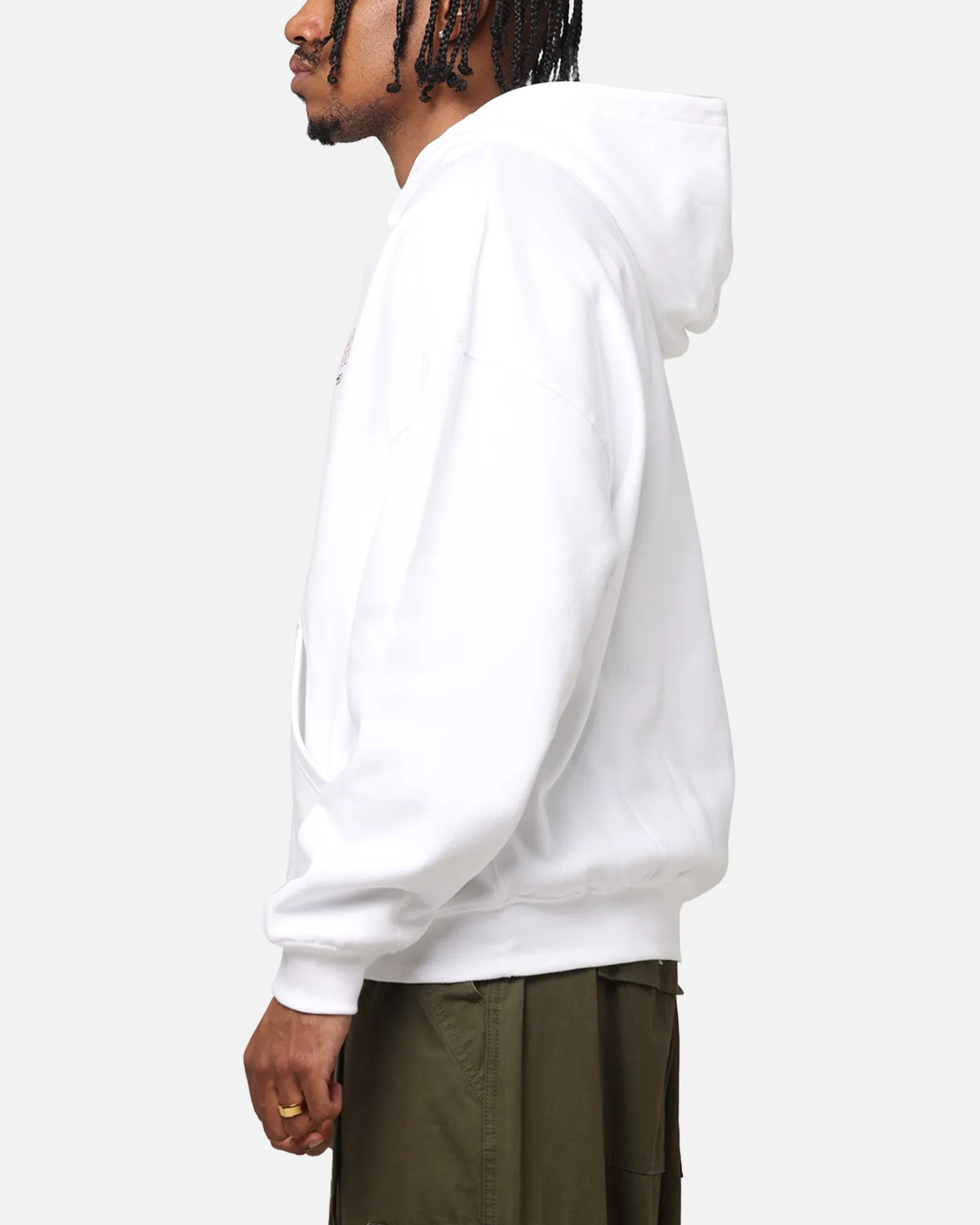 Ergonomic Seams The Anti Order Freedom Boxy Hoodie White