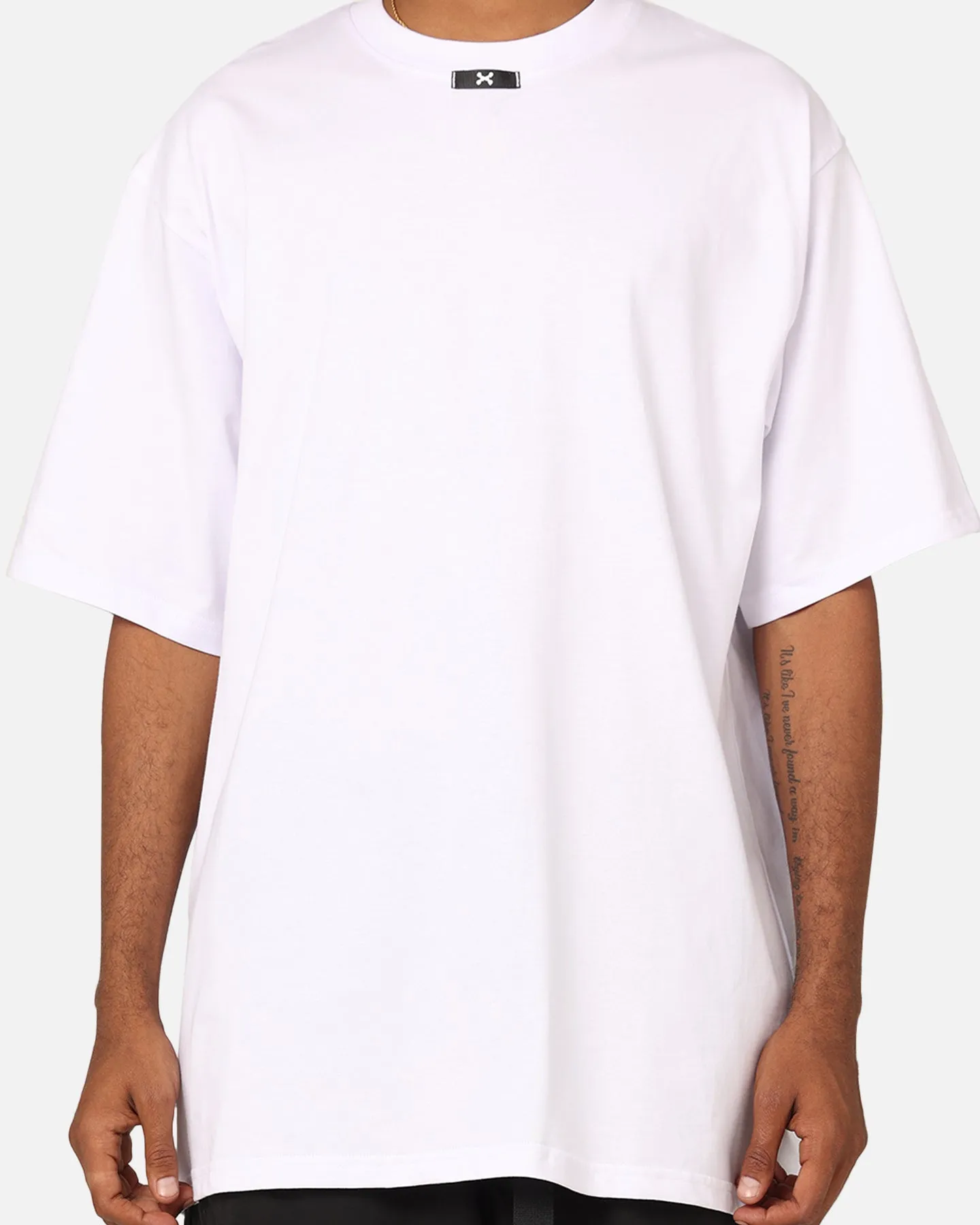 Dxxmlife L-0 A Baggy Blank T-Shirt White Versatile Option