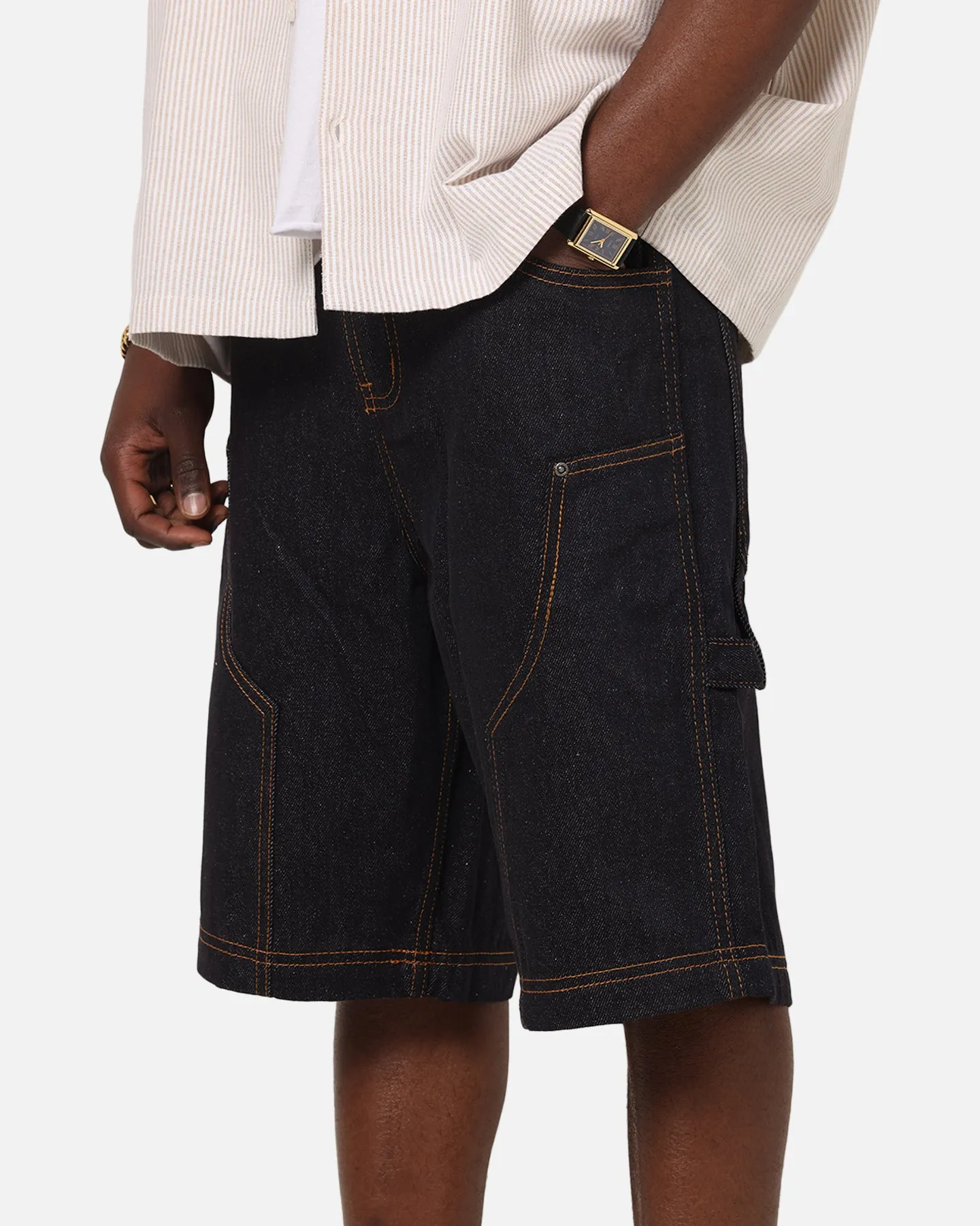 Carre Work Jorts Dark Washed Indigo loafers