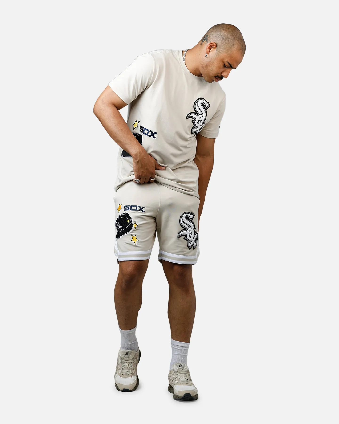 New Era Chicago White Sox 'Logo Select' Summer Shorts Stone easygoing look Easy Days