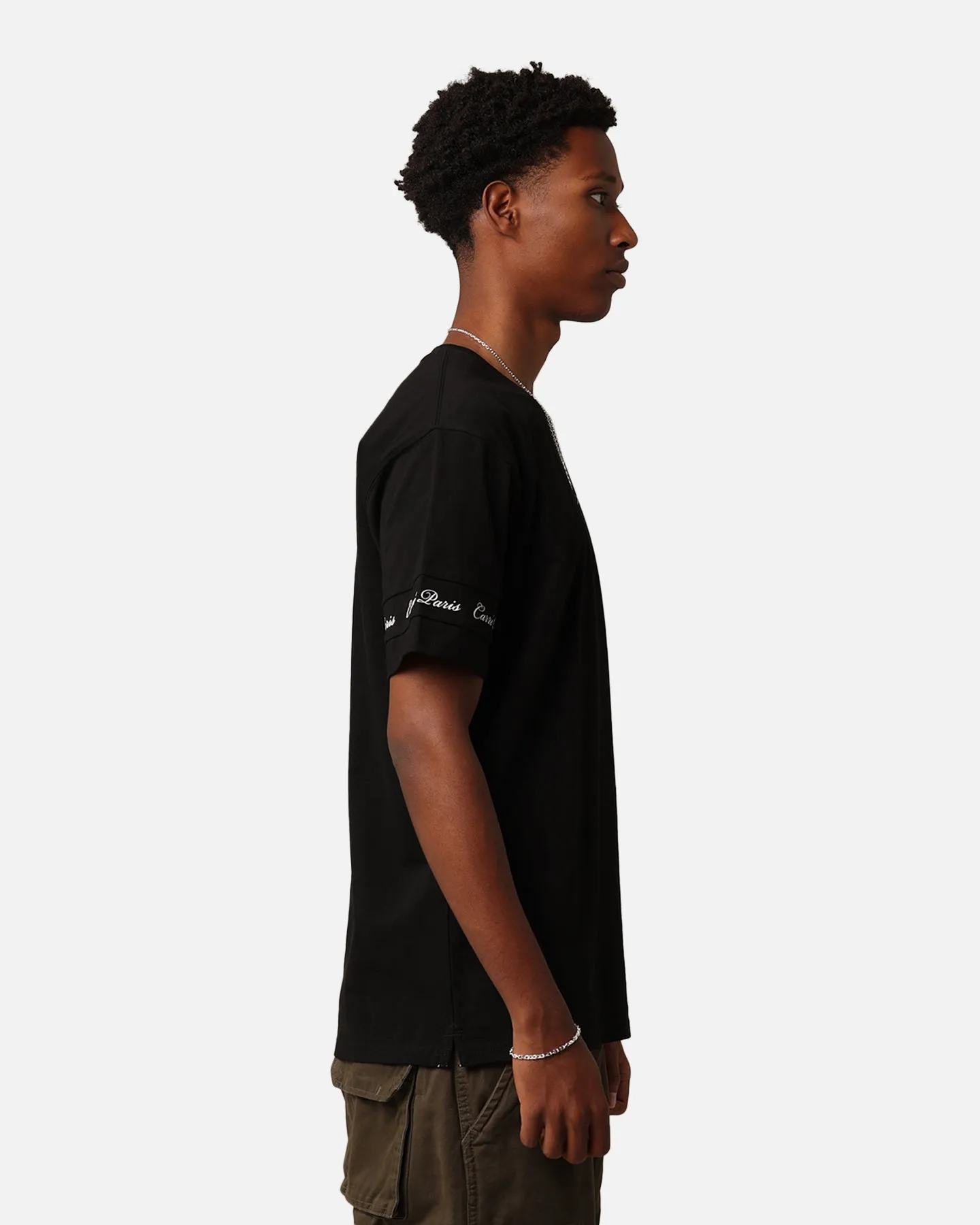 High Quality Printing Modern Comfort Style Carre La Manche 2.0 T-Shirt Black