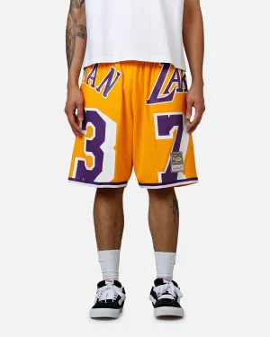 Mitchell & Ness Los Angeles Lakers Dennis Rodman Maxxed Out Shorts Yellow/Purple Urban Mood
