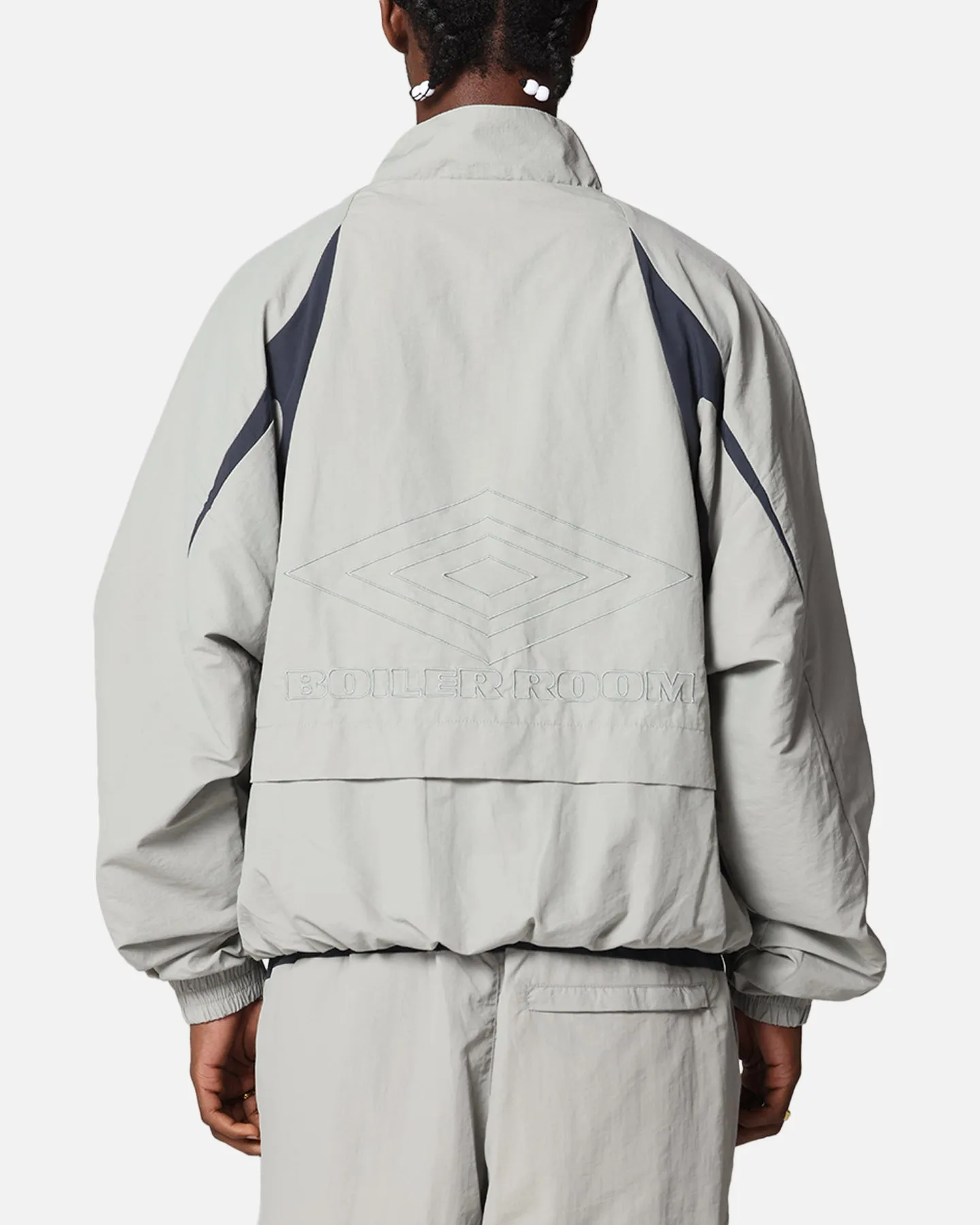 Boiler Room X Umbro Shell Track Jacket Grey Give