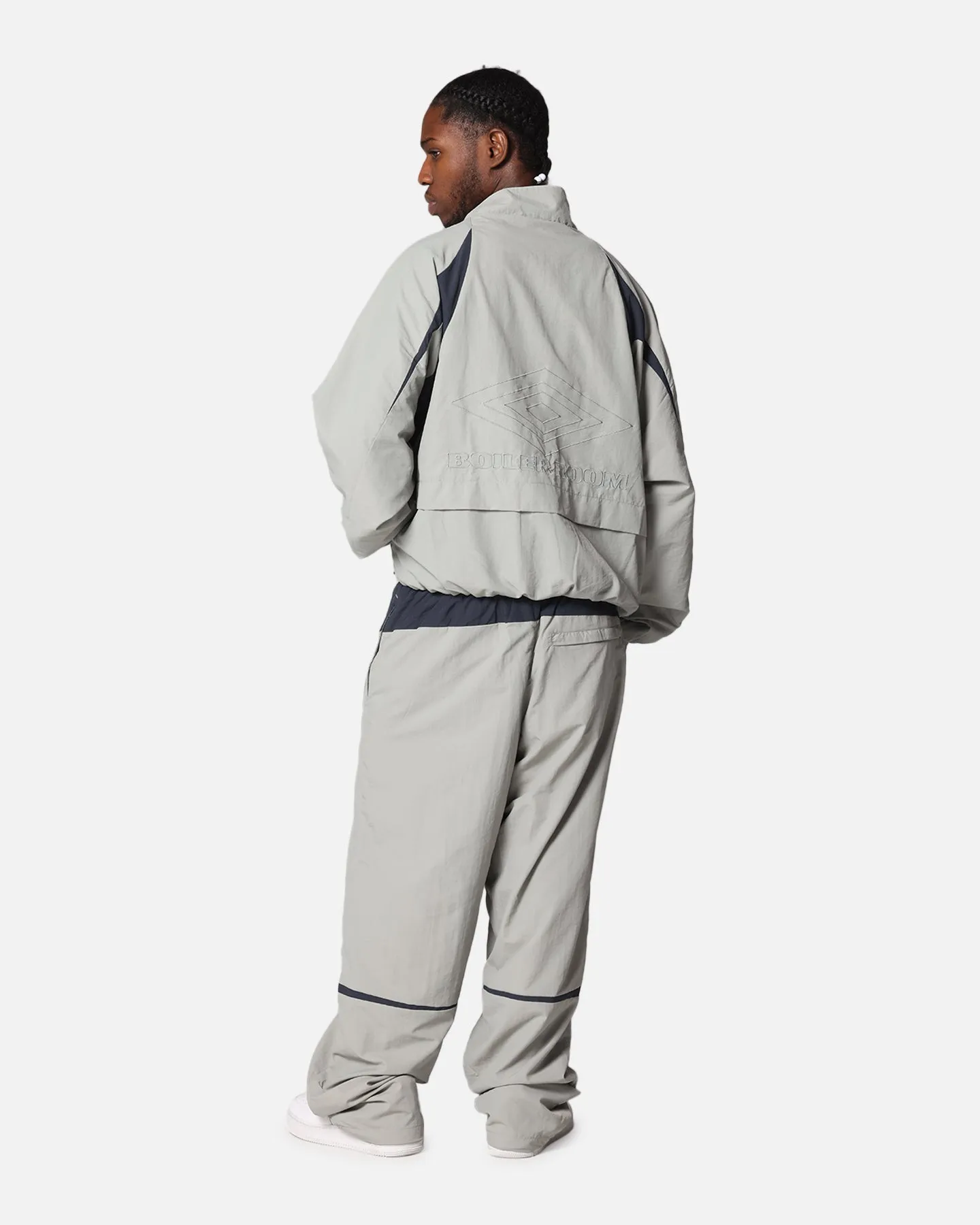 Innovate Boiler Room X Umbro Shell Track Jacket Grey