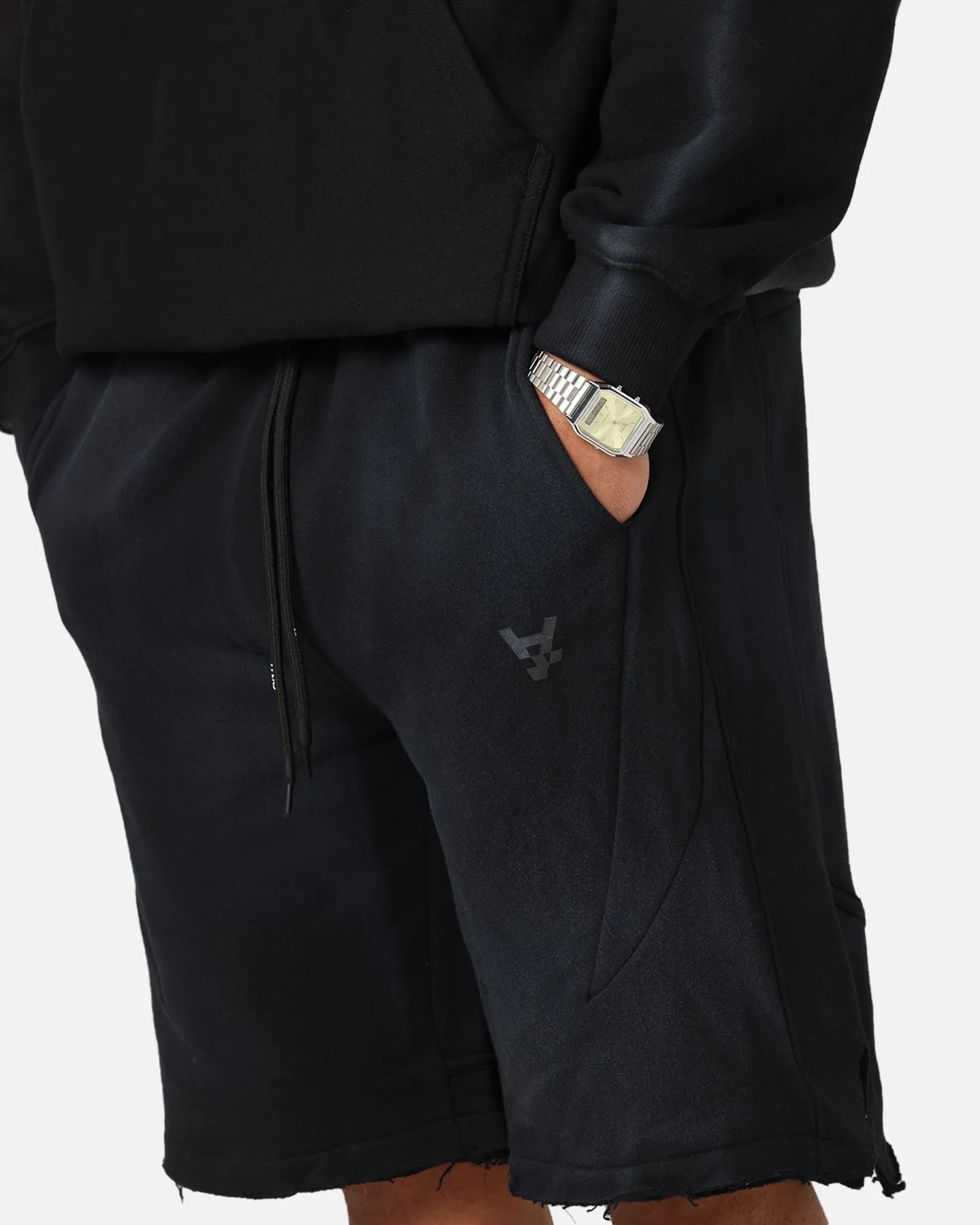 The Anti Order Apocalypse Sweat Shorts Sunfade Black Tale Core