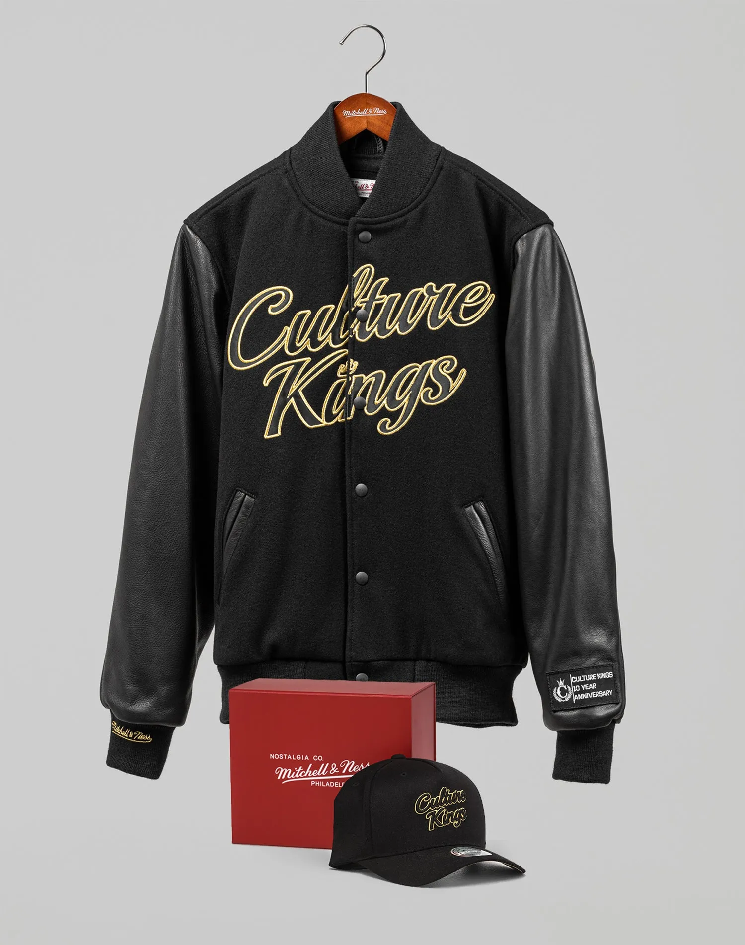 CULTURE KINGS 10 YEAR ANNIVERSARY PACK BLACK/GOLD Earrings Nano Coated Fabric