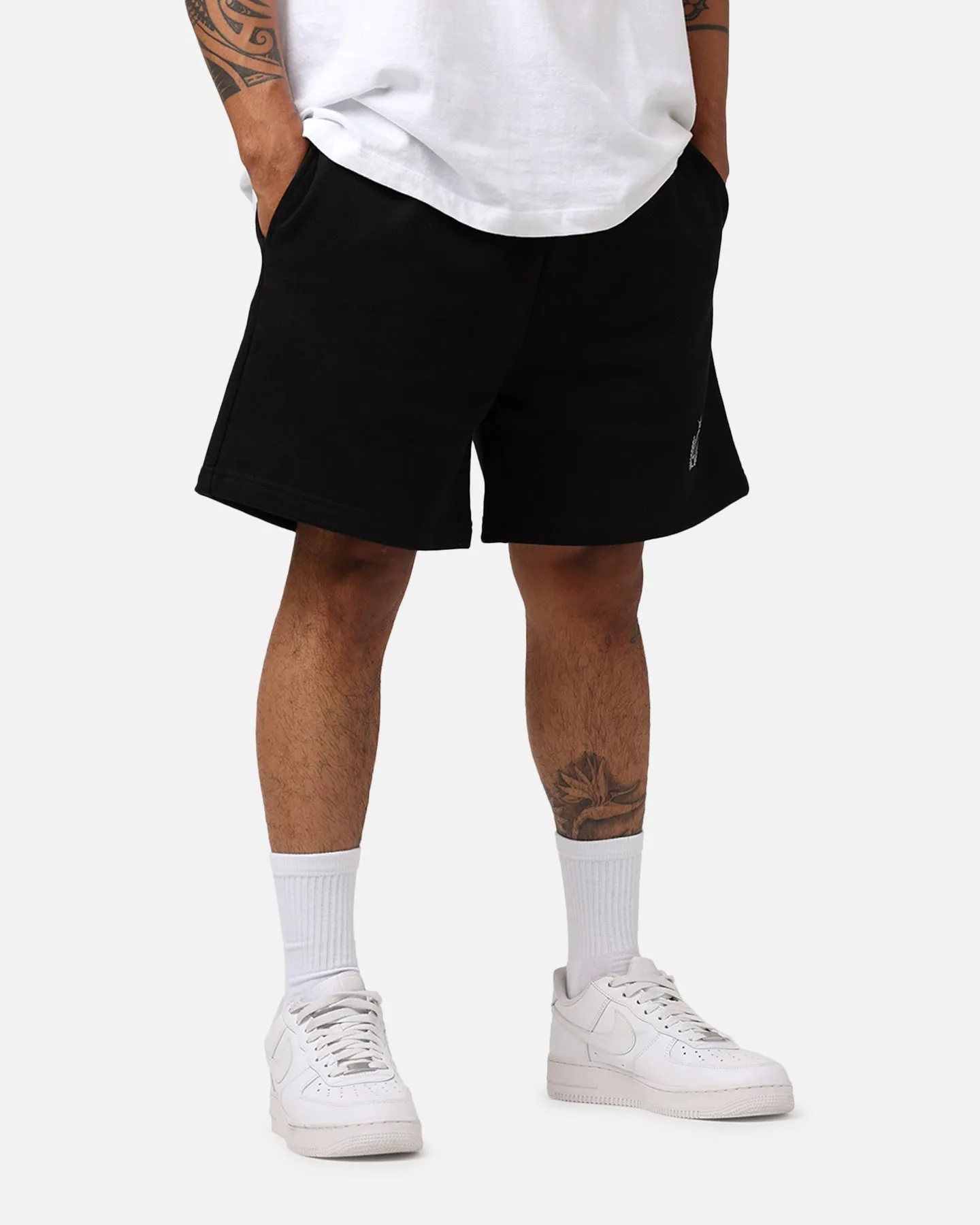 Culture Kings CK Sweat Shorts Black No Slip Gripper Quick Absorption