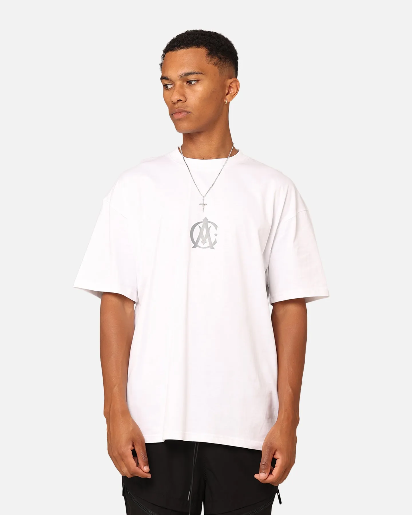 Carre Academy Crest T-Shirt White Plus size confidence