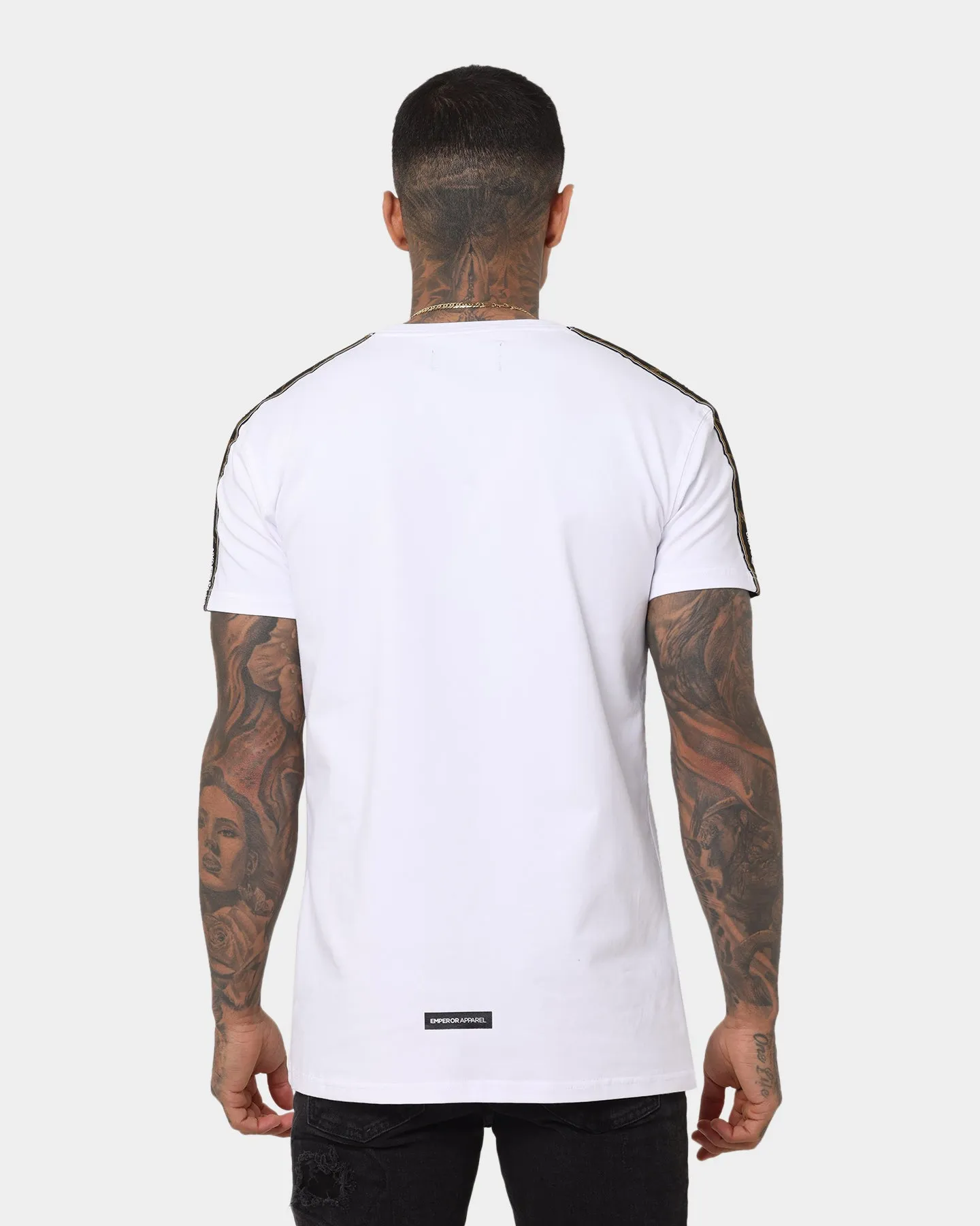 back to school Business Meeting Emperor Apparel Nouveau Hustle Short Sleeve T-Shirt White/Black