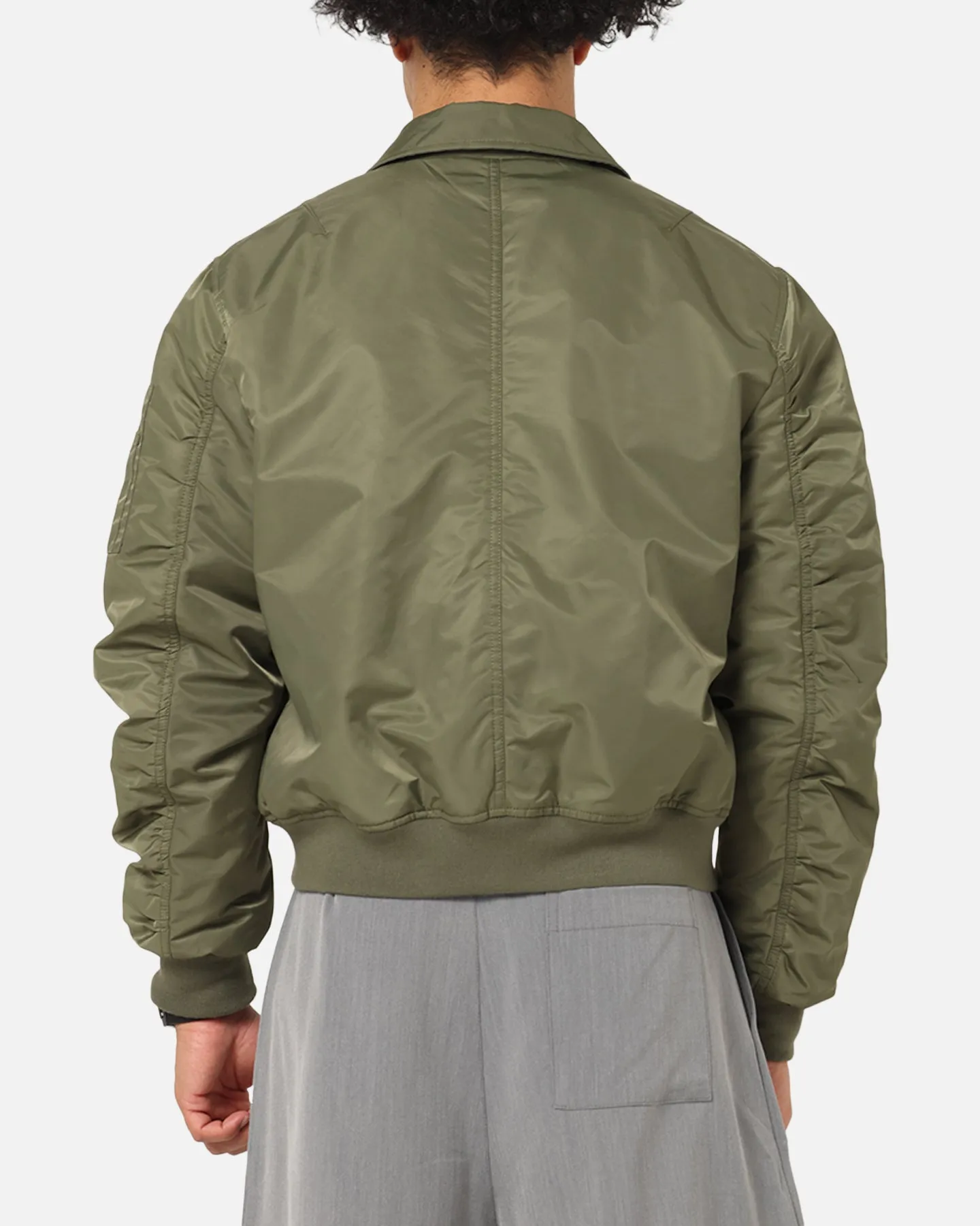 XXIII Collared Bomber Jacket Khaki Skinny Fit