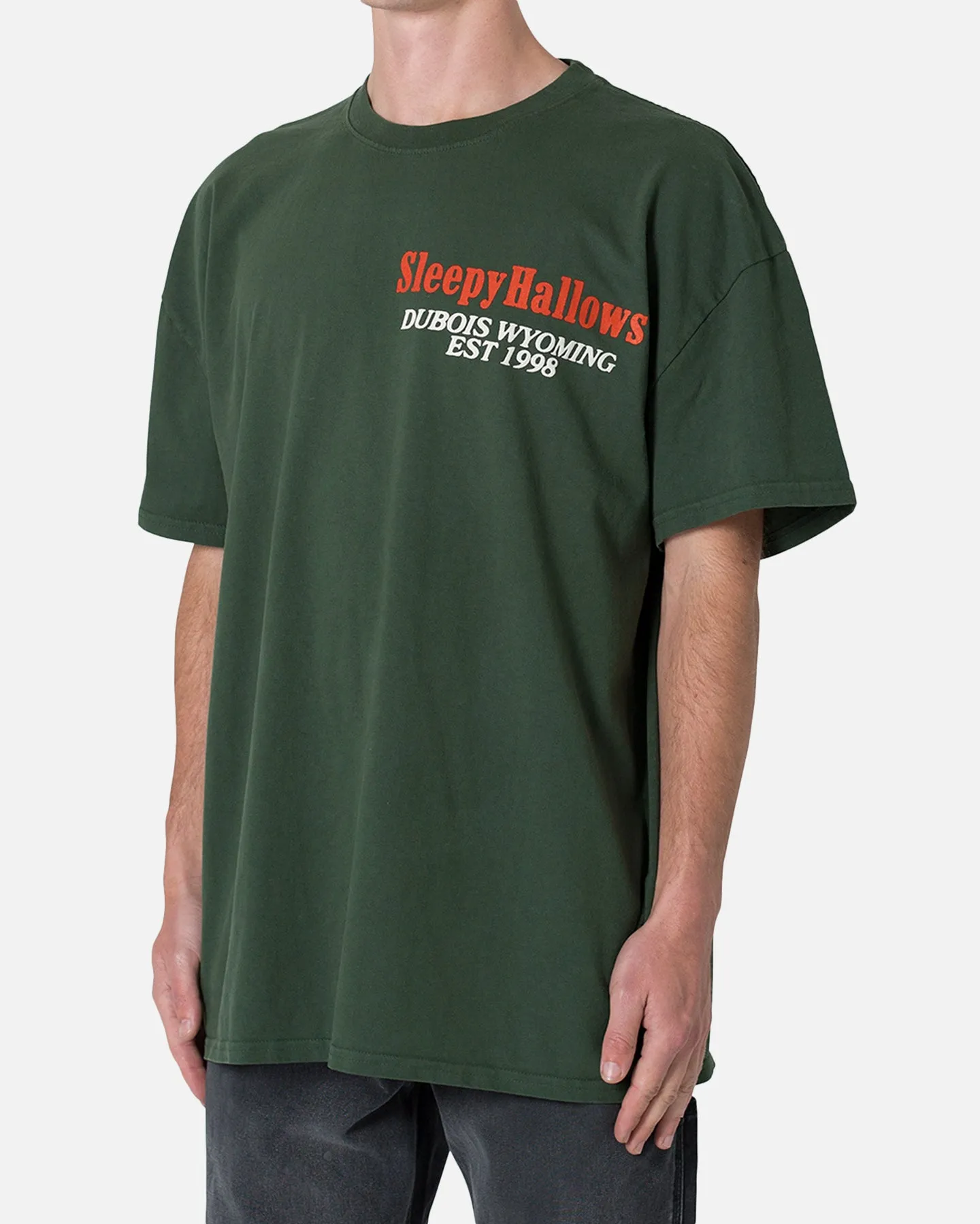 MNML Neon Cowboy T-Shirt Green Anti Pilling Treatment Timeless and Chic