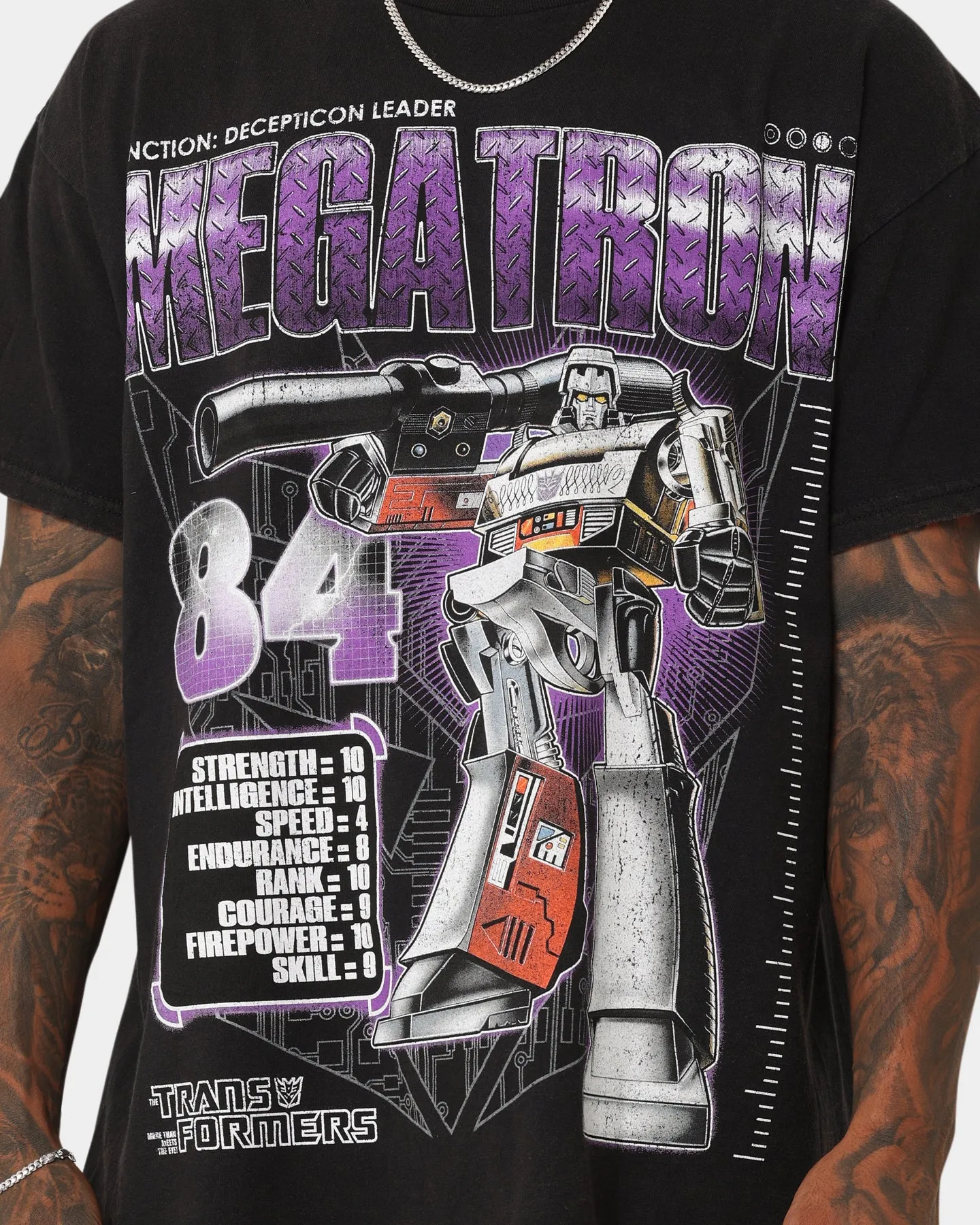 Goat Crew X Transformers Megatron Vintage T-Shirt Black Wash Weekend Style Trend Timeless Comfort