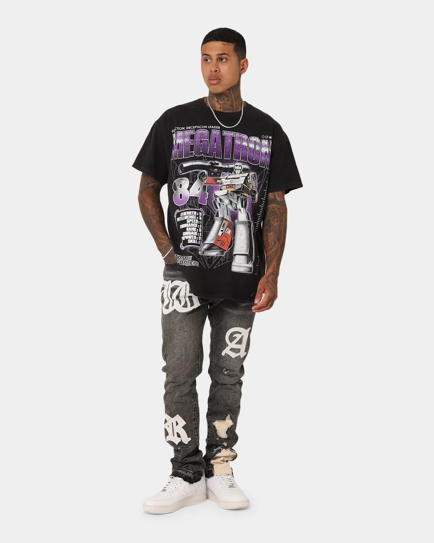 Goat Crew X Transformers Megatron Vintage T-Shirt Black Wash Multi Purpose Wear