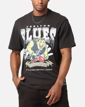 Mitchell & Ness Carlton Blues Character T-Shirt Faded Black Sporty Design
