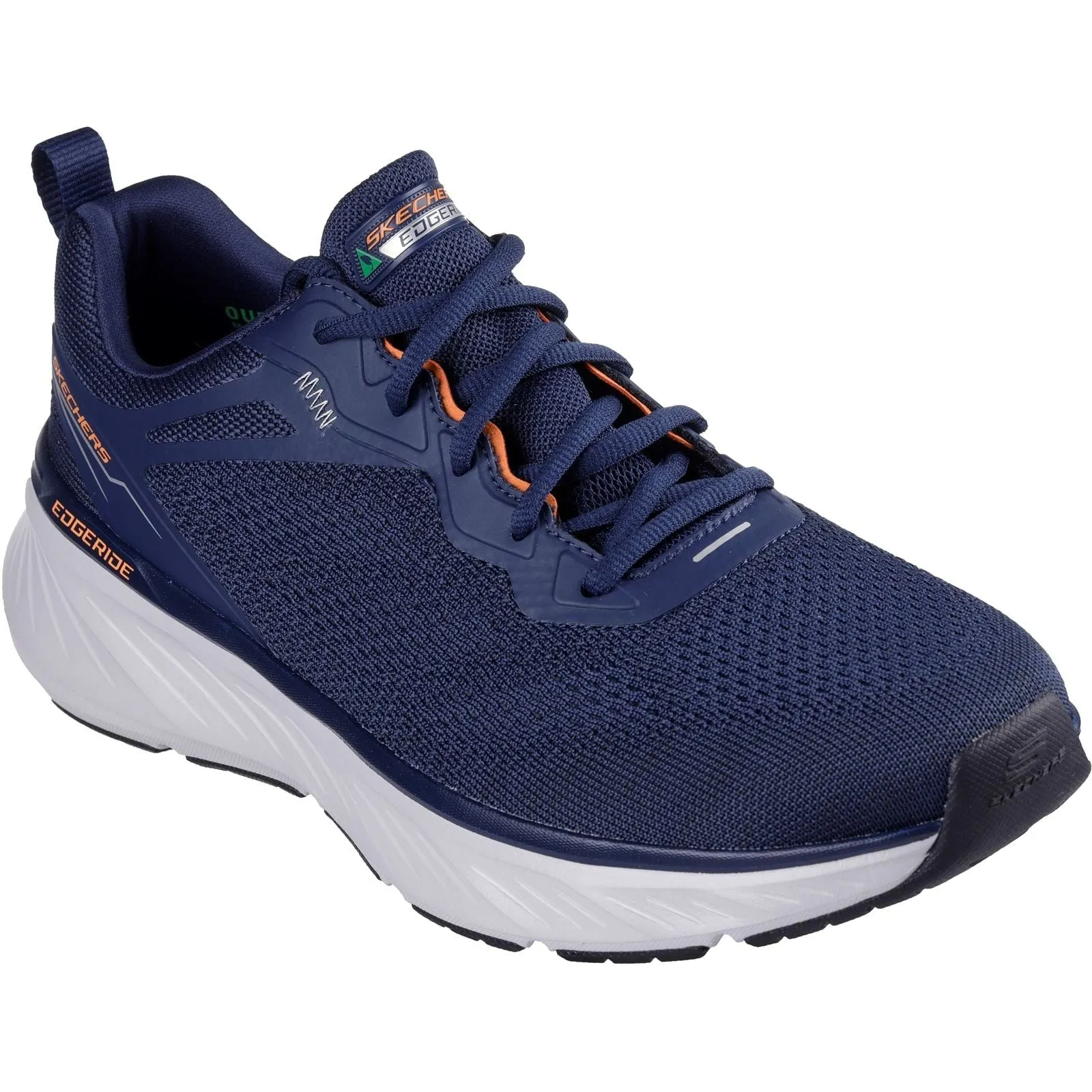 Ankle wrap Skechers Mens Edgeride Exxo Shoes Navy/Orange