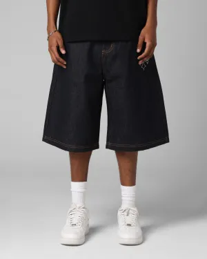 Loiter F-16 Denim Jorts Indigo Relaxed Comfort Look