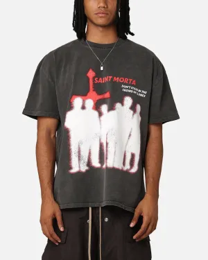 Saint Morta Crowd Of Clones T-Shirt Black Wash oversized but not shapeless