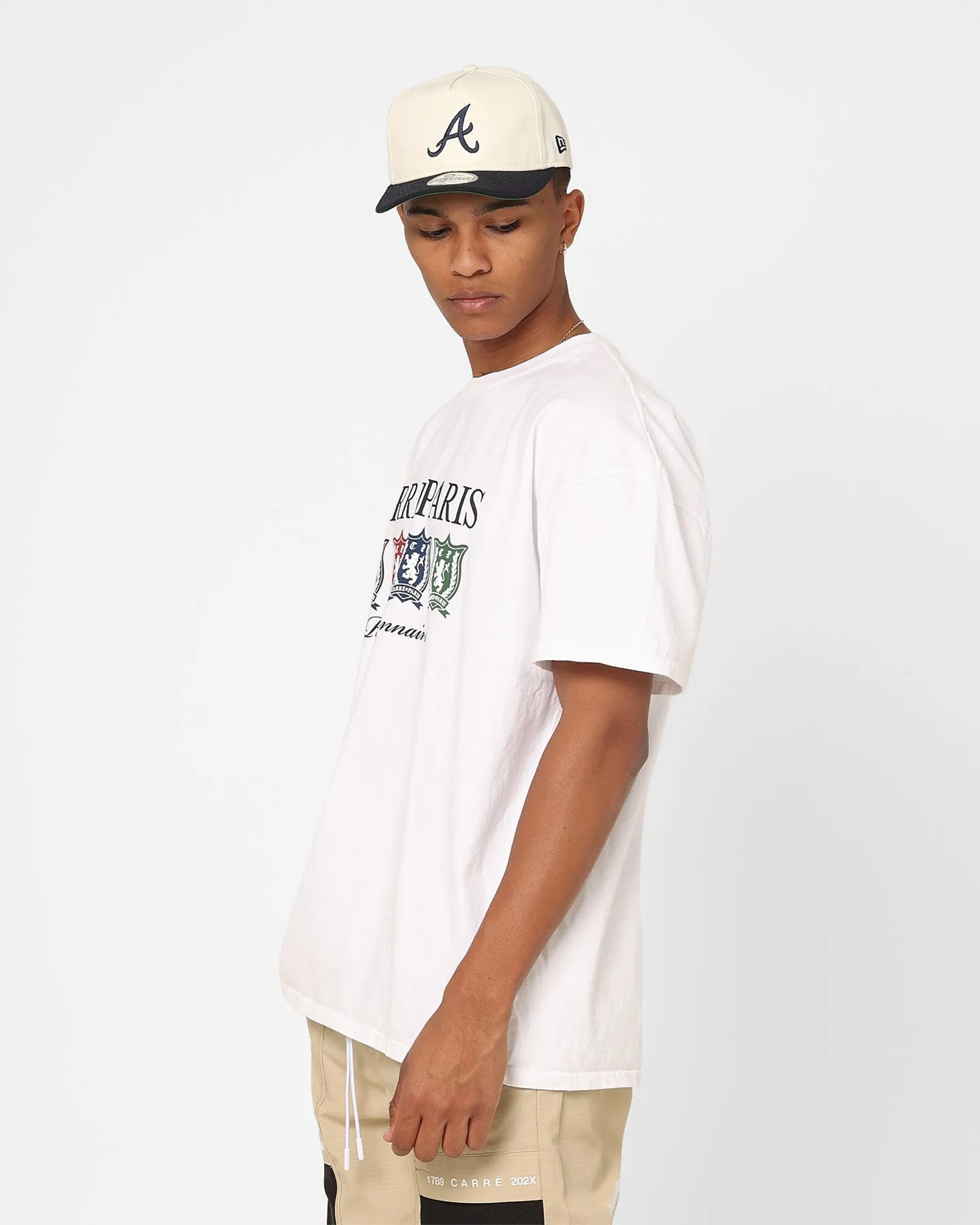 Elderly Comfort Carre Shield T-Shirt White