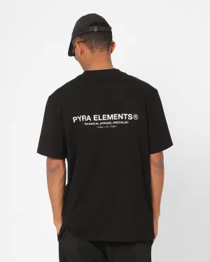 Odor Resistant Material Fashion Fit Pyra Marker Logo T-Shirt Black/White