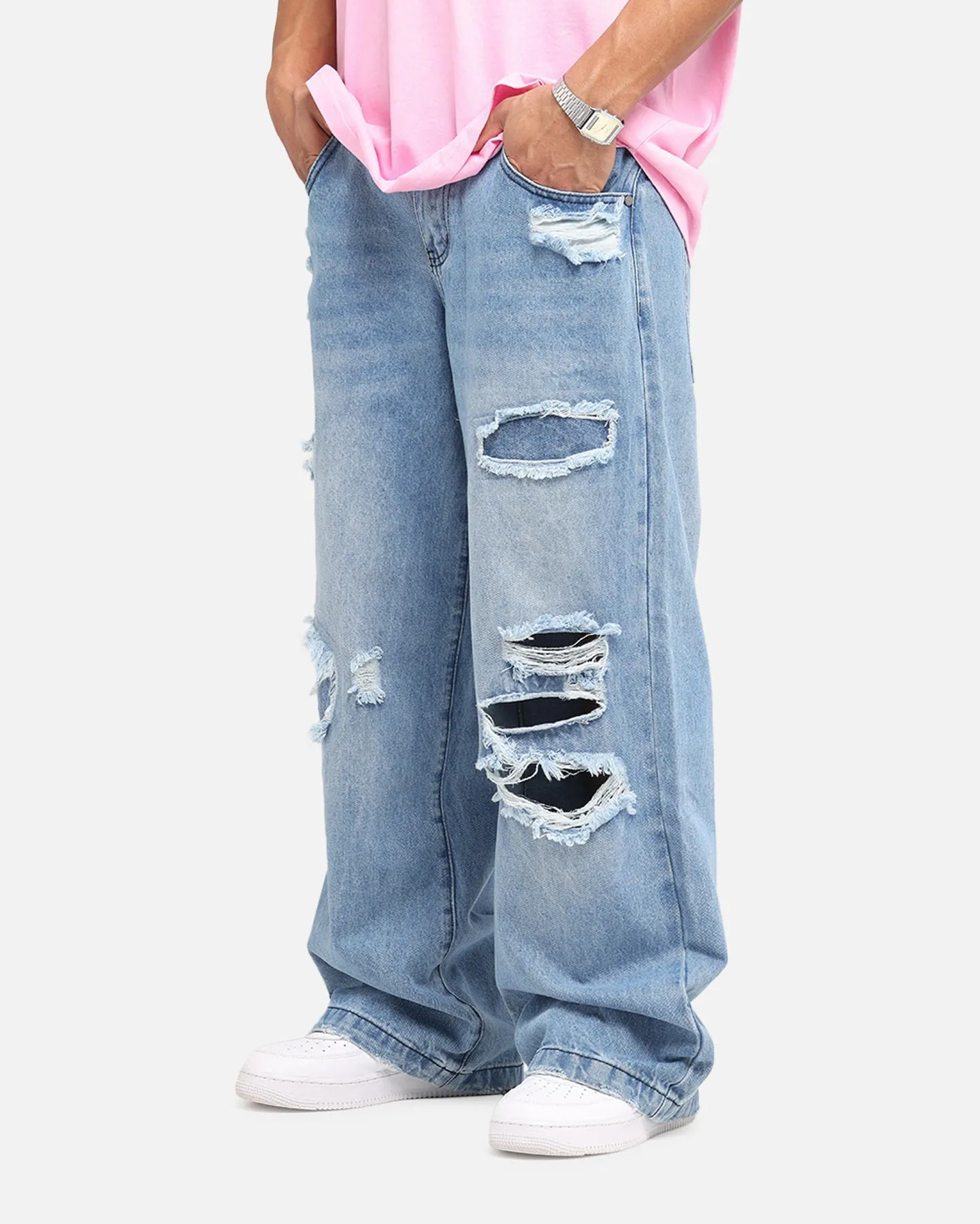 Wrinkle Resistant Anti Snag Threading Saint Morta Amplus Rampage Jeans Rampage Blue