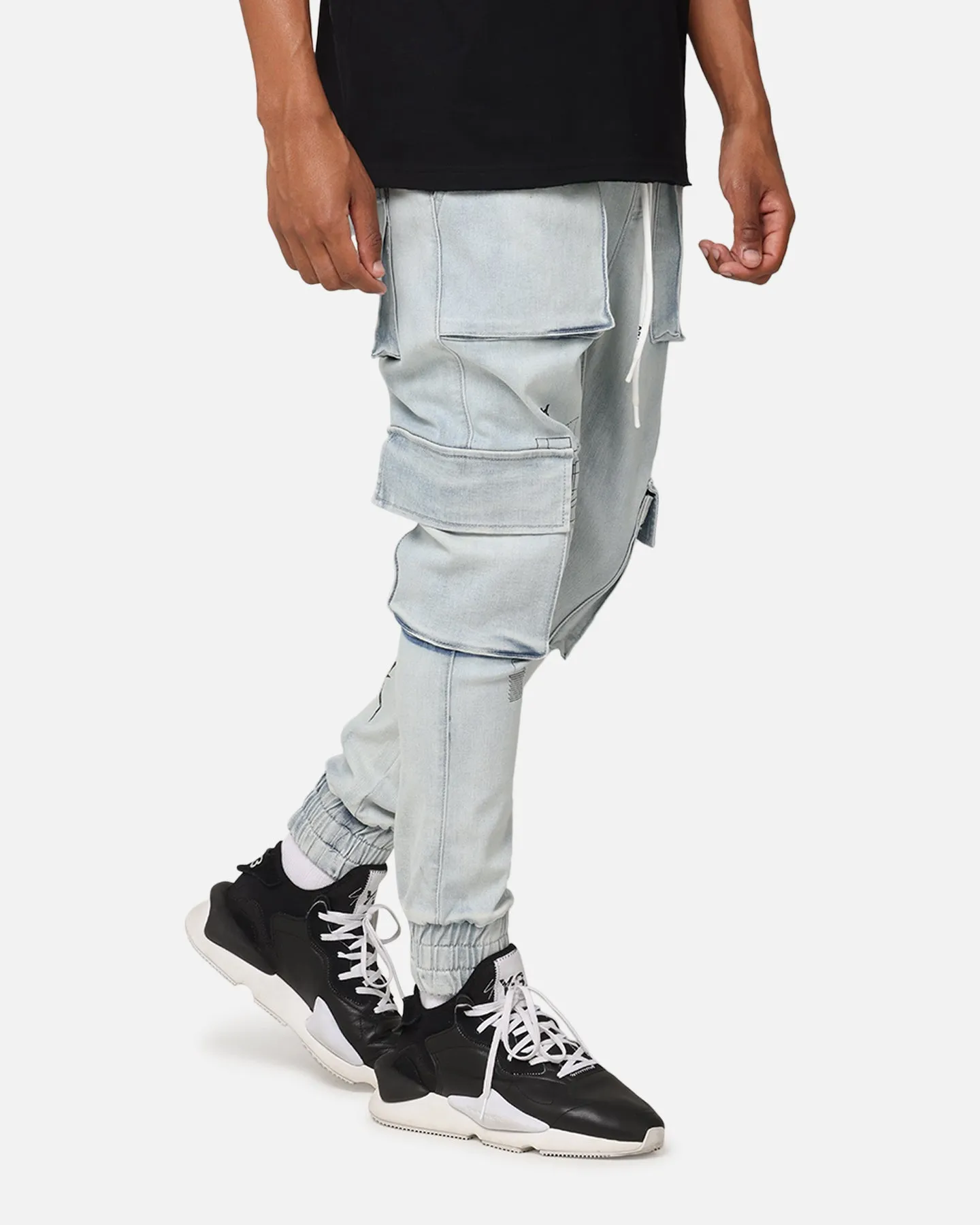 The Anti Order Blueprint Denim Joggers Superwash Blue PermeableCloth Timeless Style
