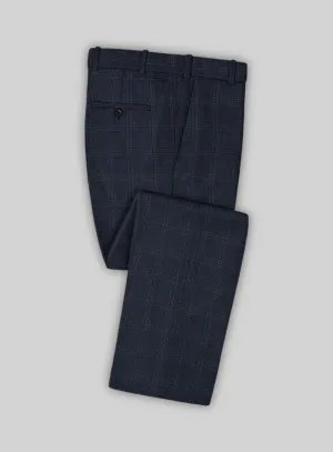 Italian Atessia Check Tweed Pants modern office wear