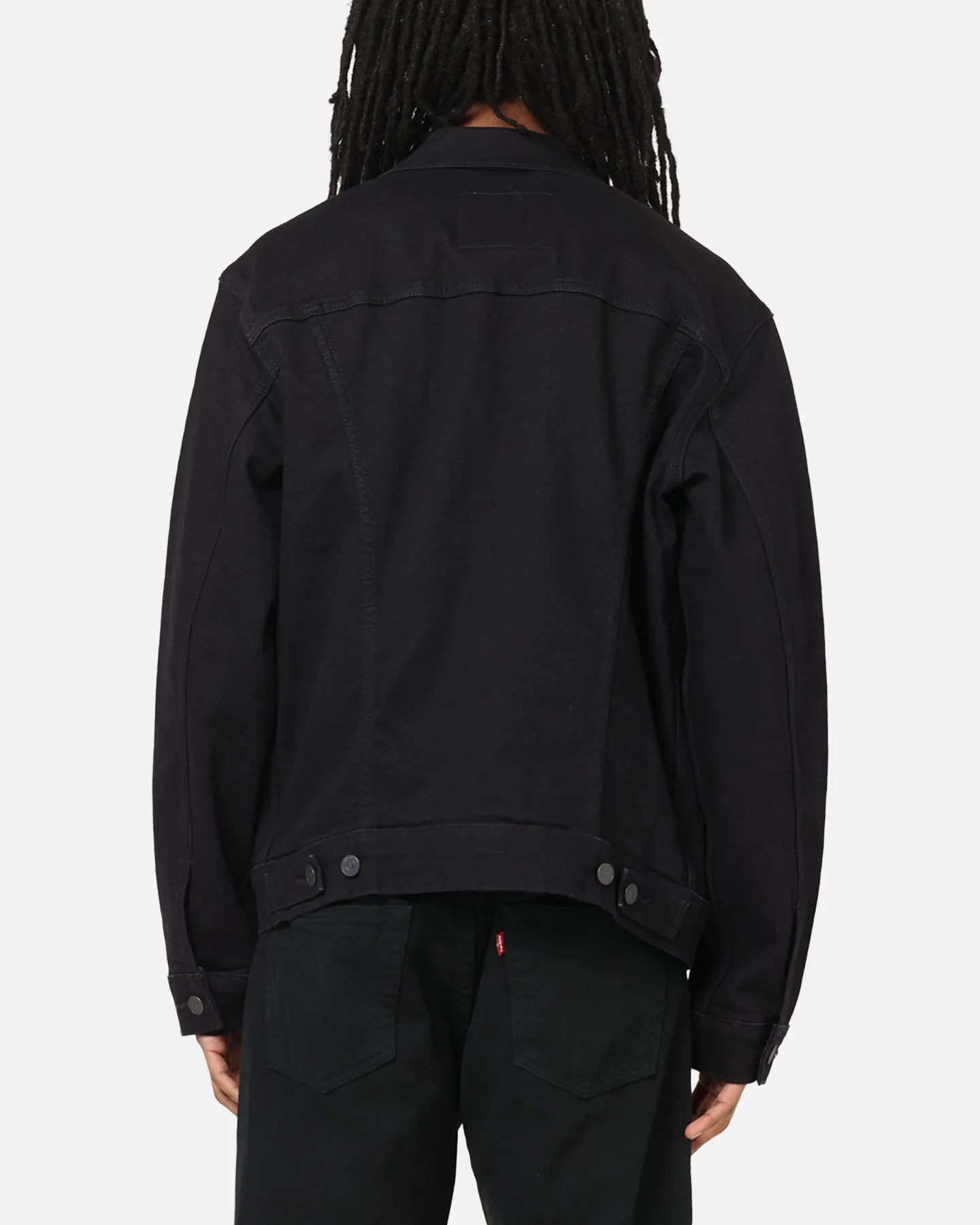 Men's Adapt Levi Strauss And Co Denim Trucker Jacket Black