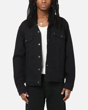 Levi Strauss And Co Denim Trucker Jacket Black Outdoor Core