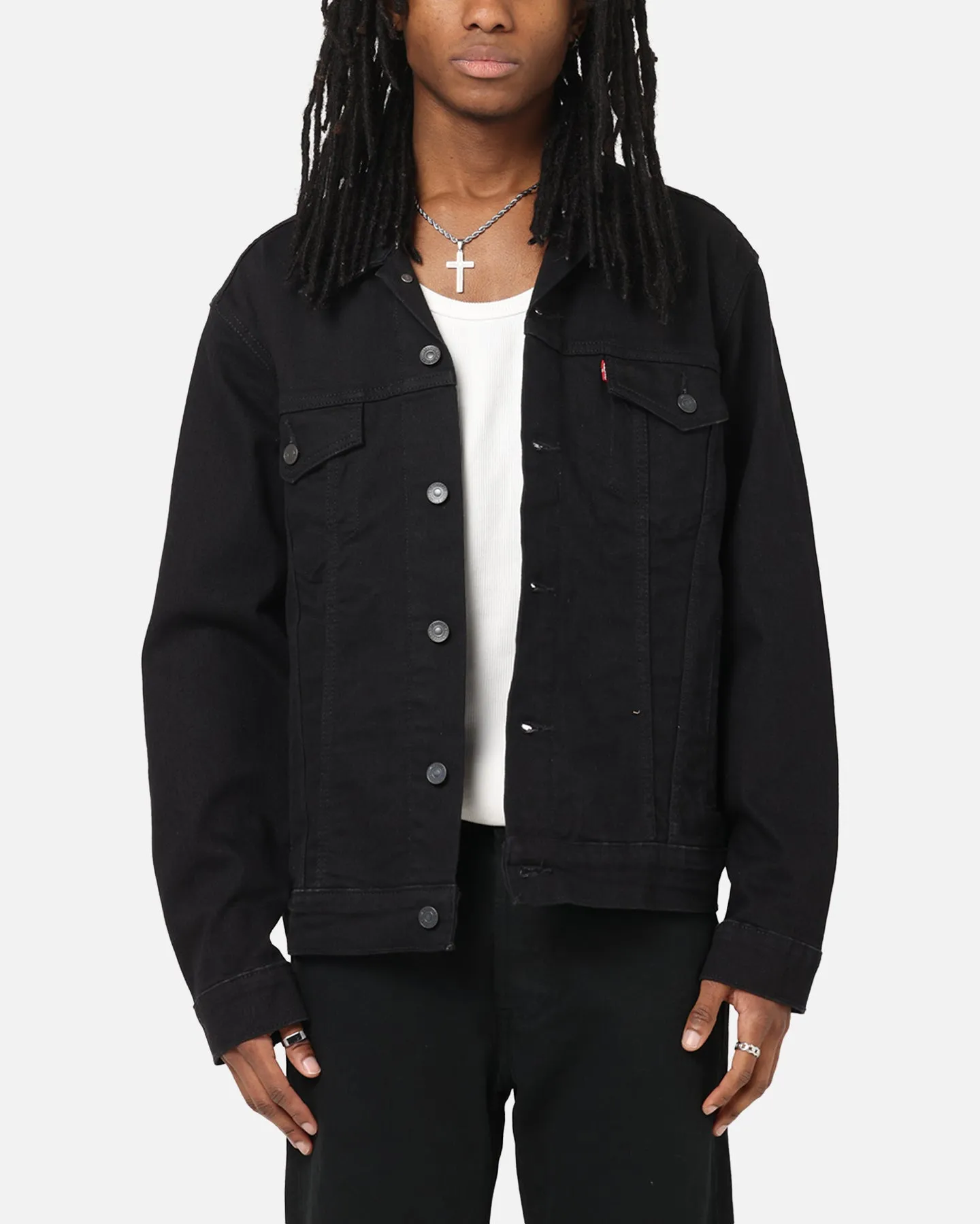 Levi Strauss And Co Denim Trucker Jacket Black Outdoor Core