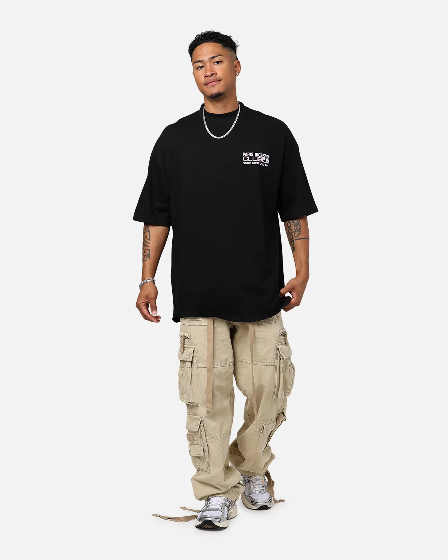 Carre Level 99 Mock T-Shirt Black Subtle Logo Placement All Season Wear
